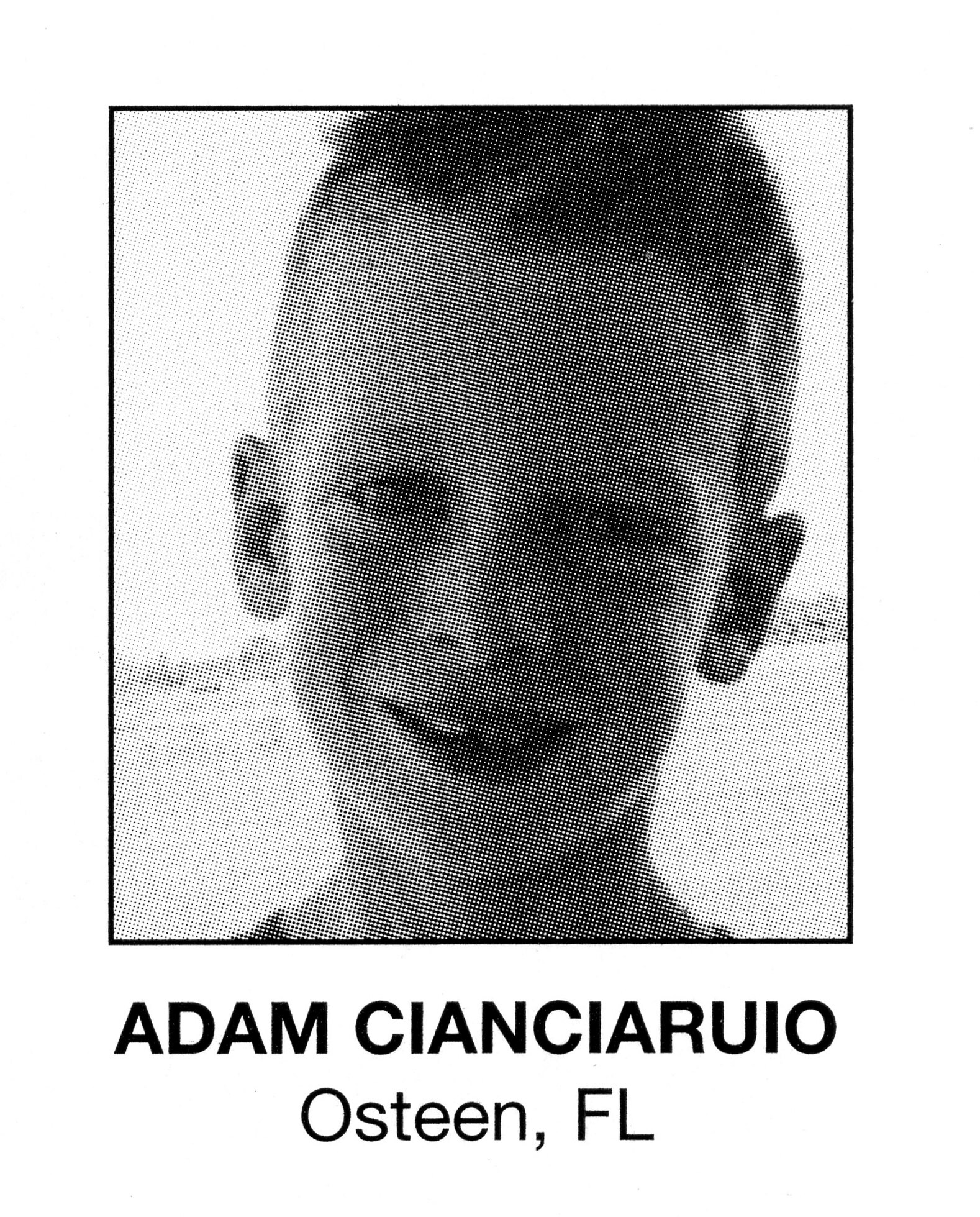 A young Adam Cianciarulo's photo in the 2003 Loretta Lynn's program.