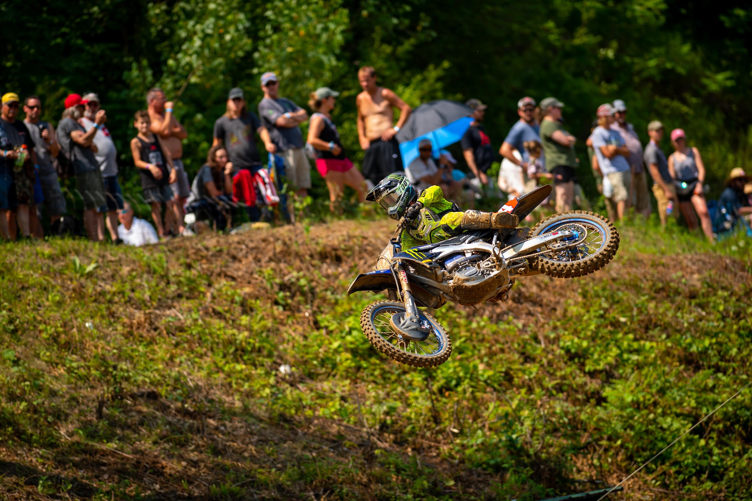 Despite his worst moto finish of the season, with fifth after two crashes in moto two, Dylan Ferrandis extended his points lead in the 450 class.