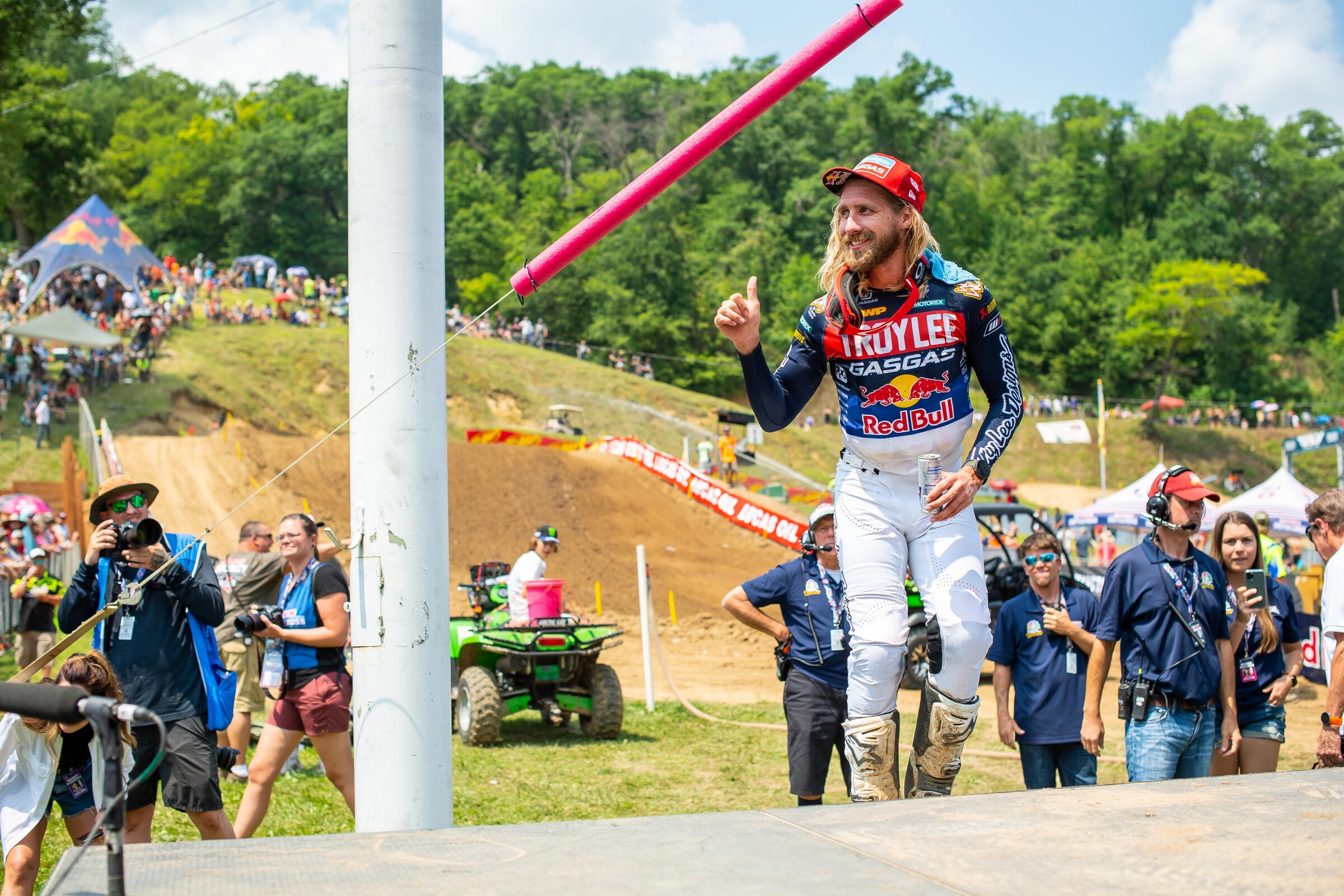 Barcia held strong under pressure from several riders to snag the moto one victory. He was second in moto two to net the overall.