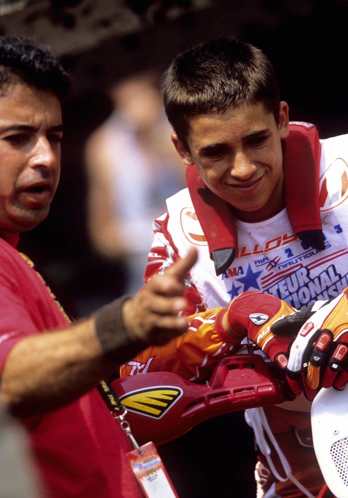 Mike Alessi with his dad Tony.