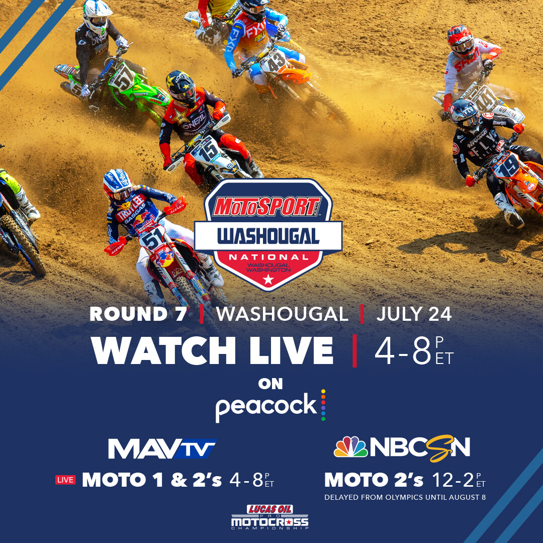 Stream and Watch 2021 Washougal and MXGP of Czech Republic on TV