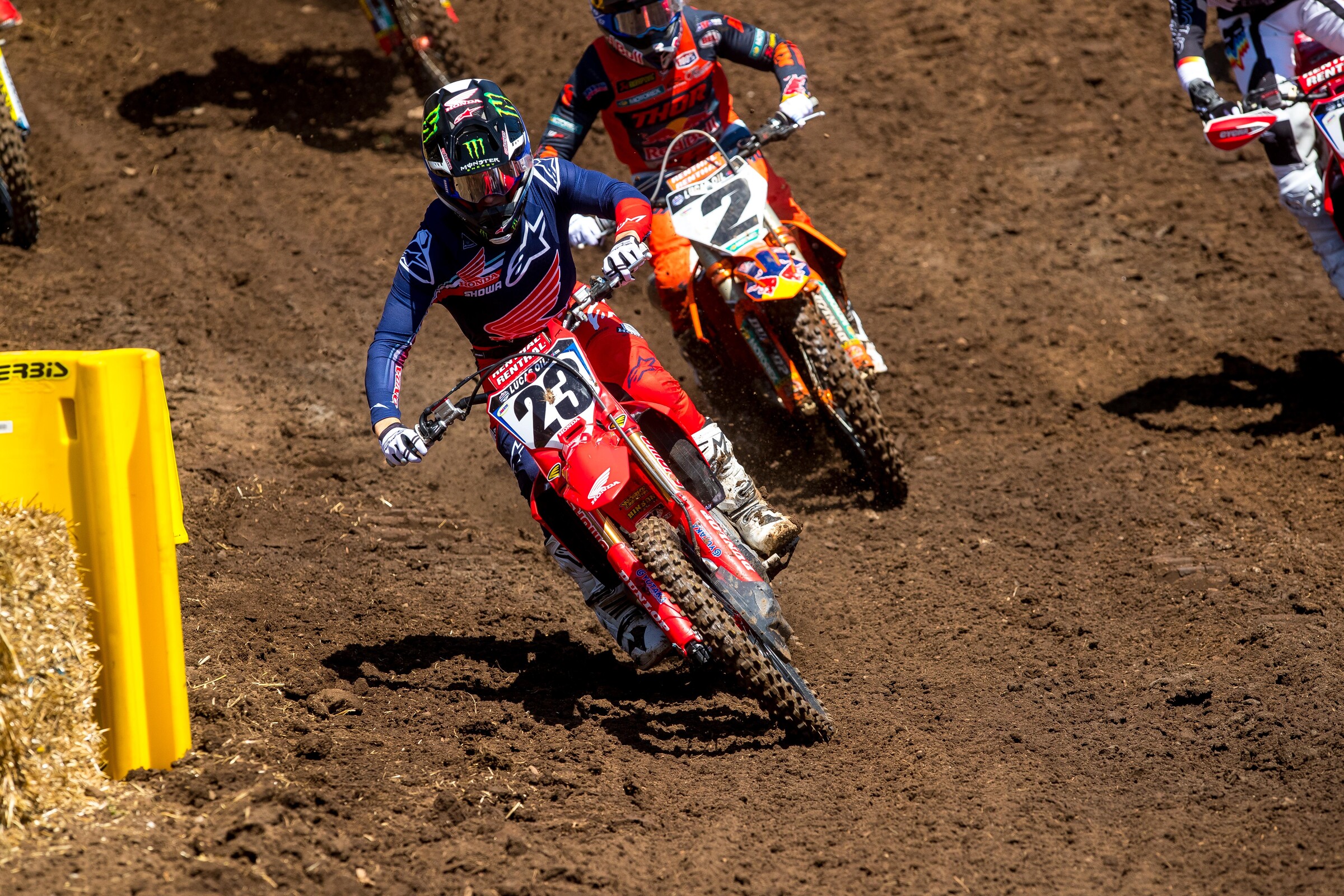 Sexton says his first-moto holeshot is his first ever in Lucas Oil Pro Motocross.