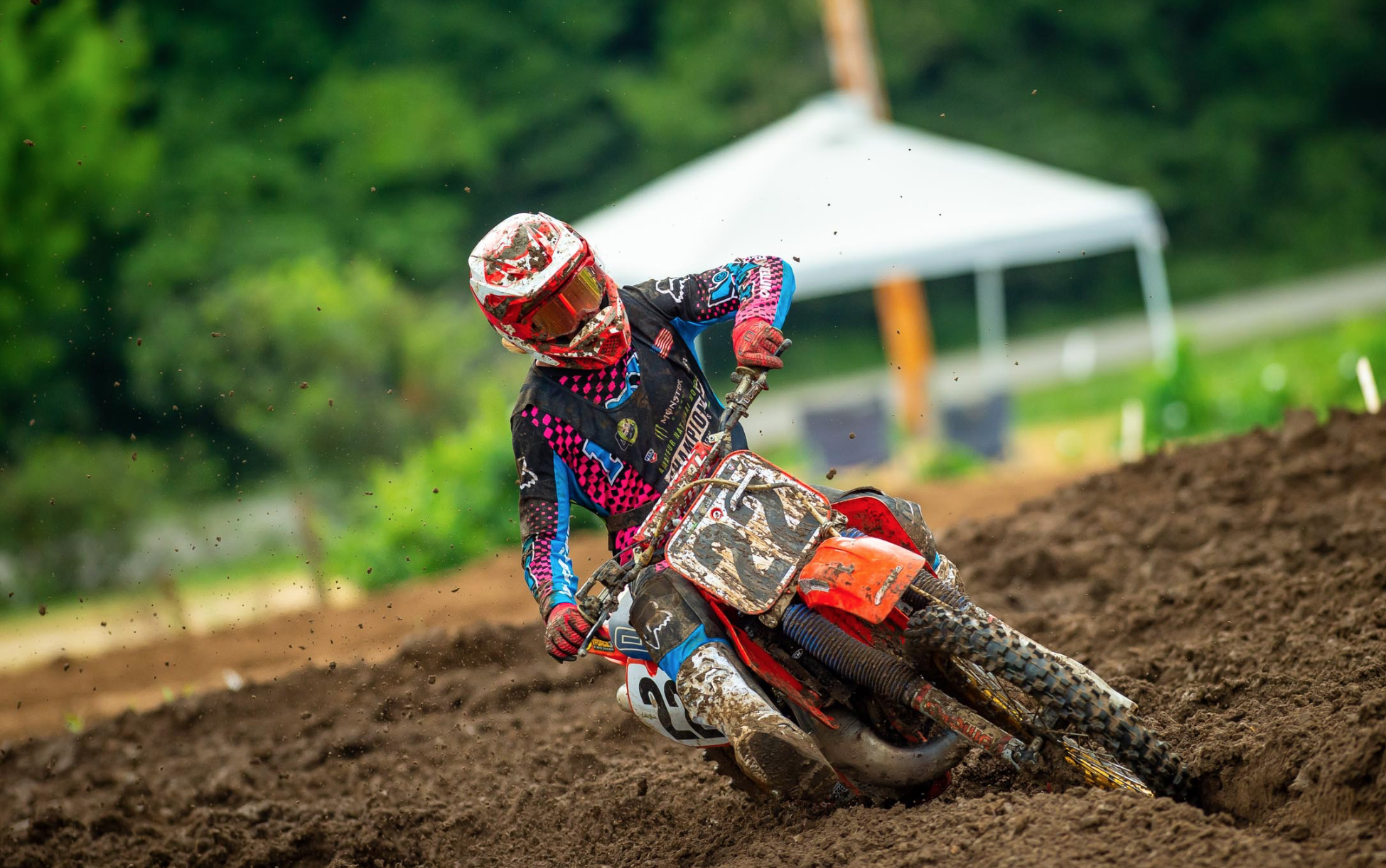 Ryan Hughes on a 1986 Honda CRF250.