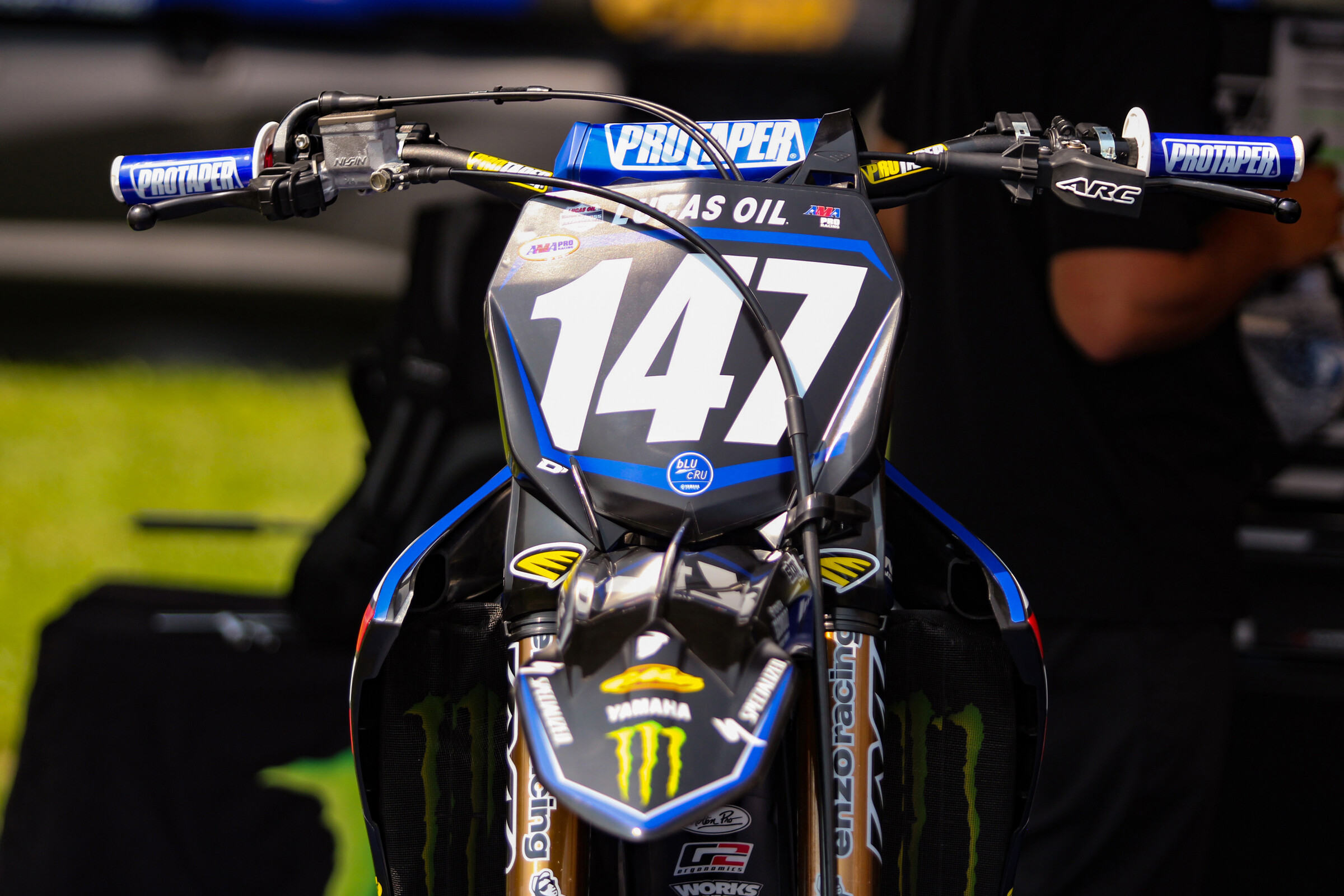 Kitchen's Monster Energy/Star Yamaha Racing YZ250F prepped for the RedBud National.