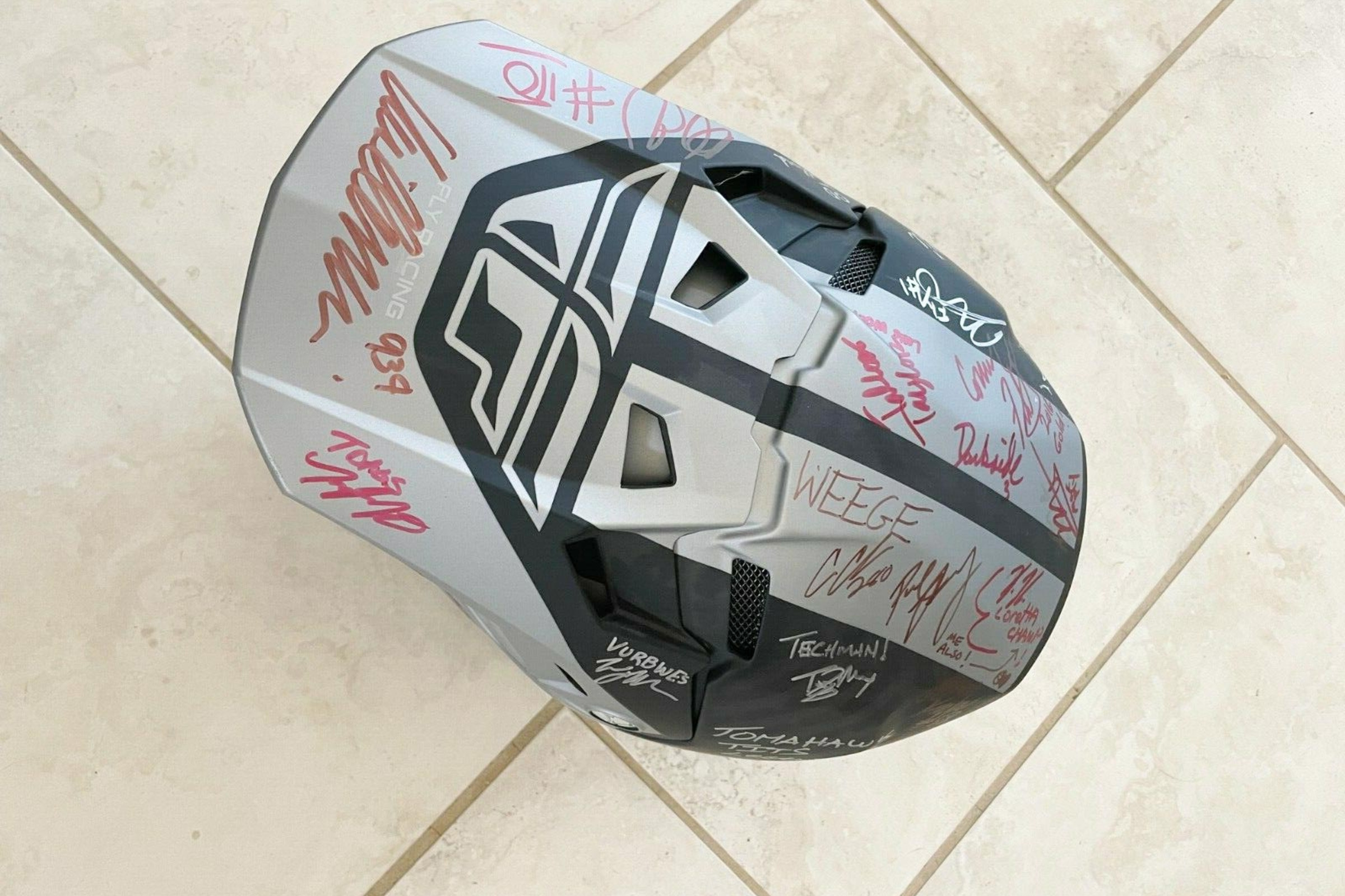 PulpMX Show Signed Helmet for Atlas Animal Rescue