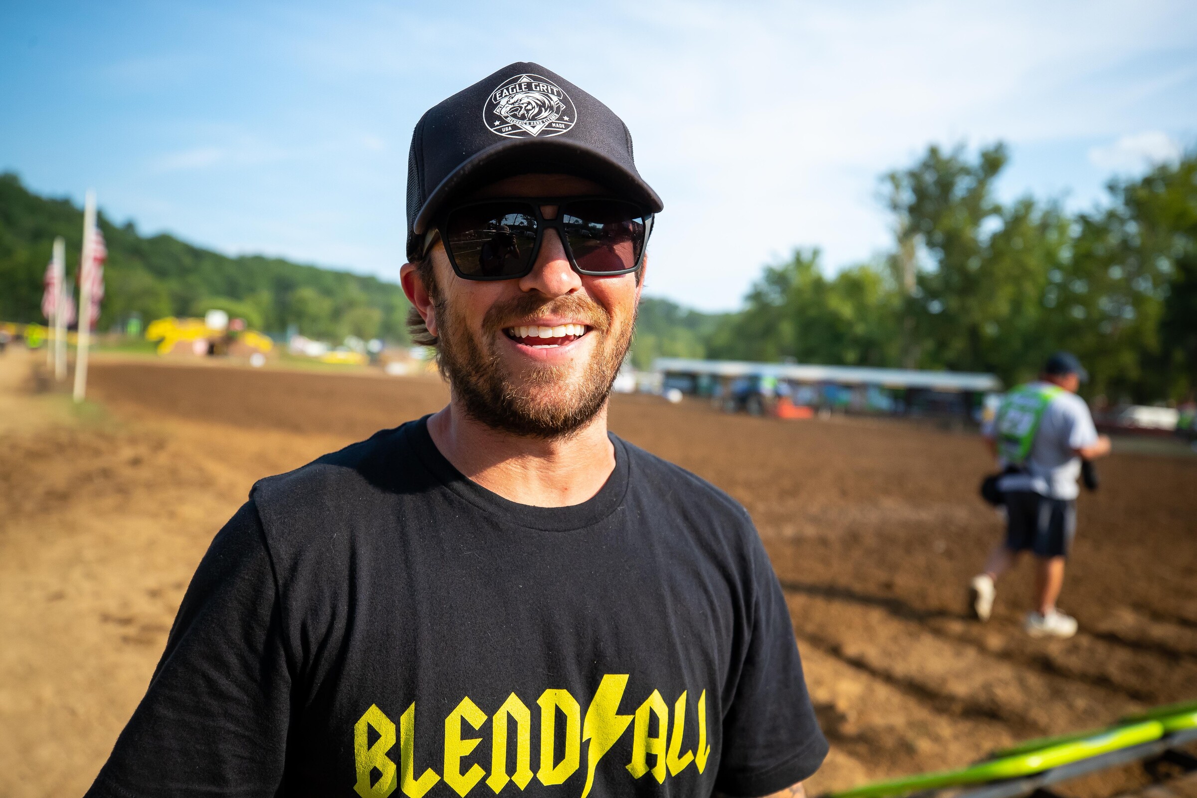 A bearded Daniel Blair.