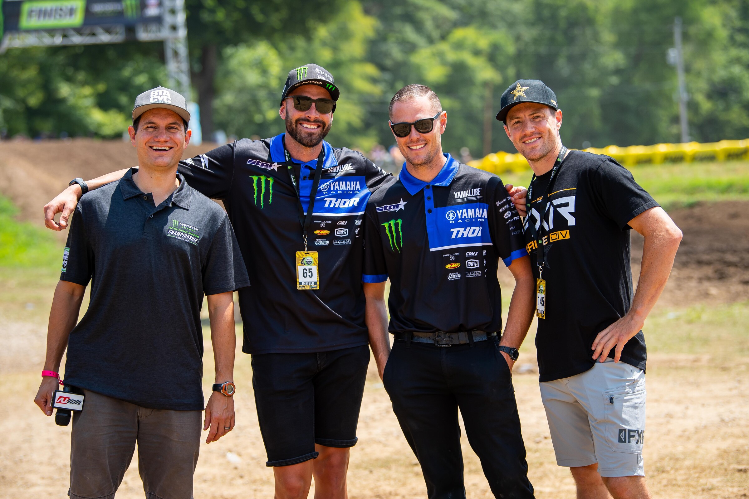 Weege and a few Yamaha guys.