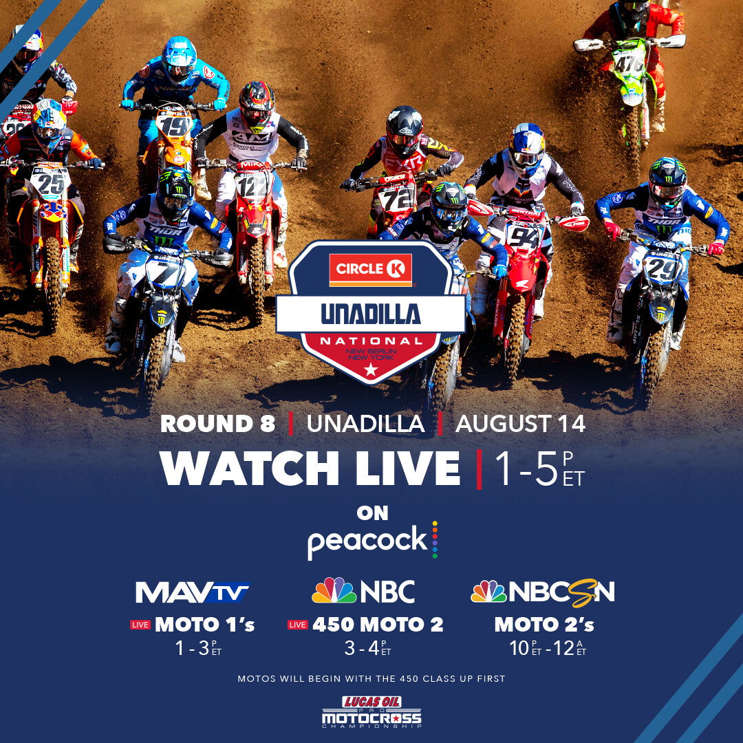 Stream and Watch 2021 Unadilla Pro Motocross on TV