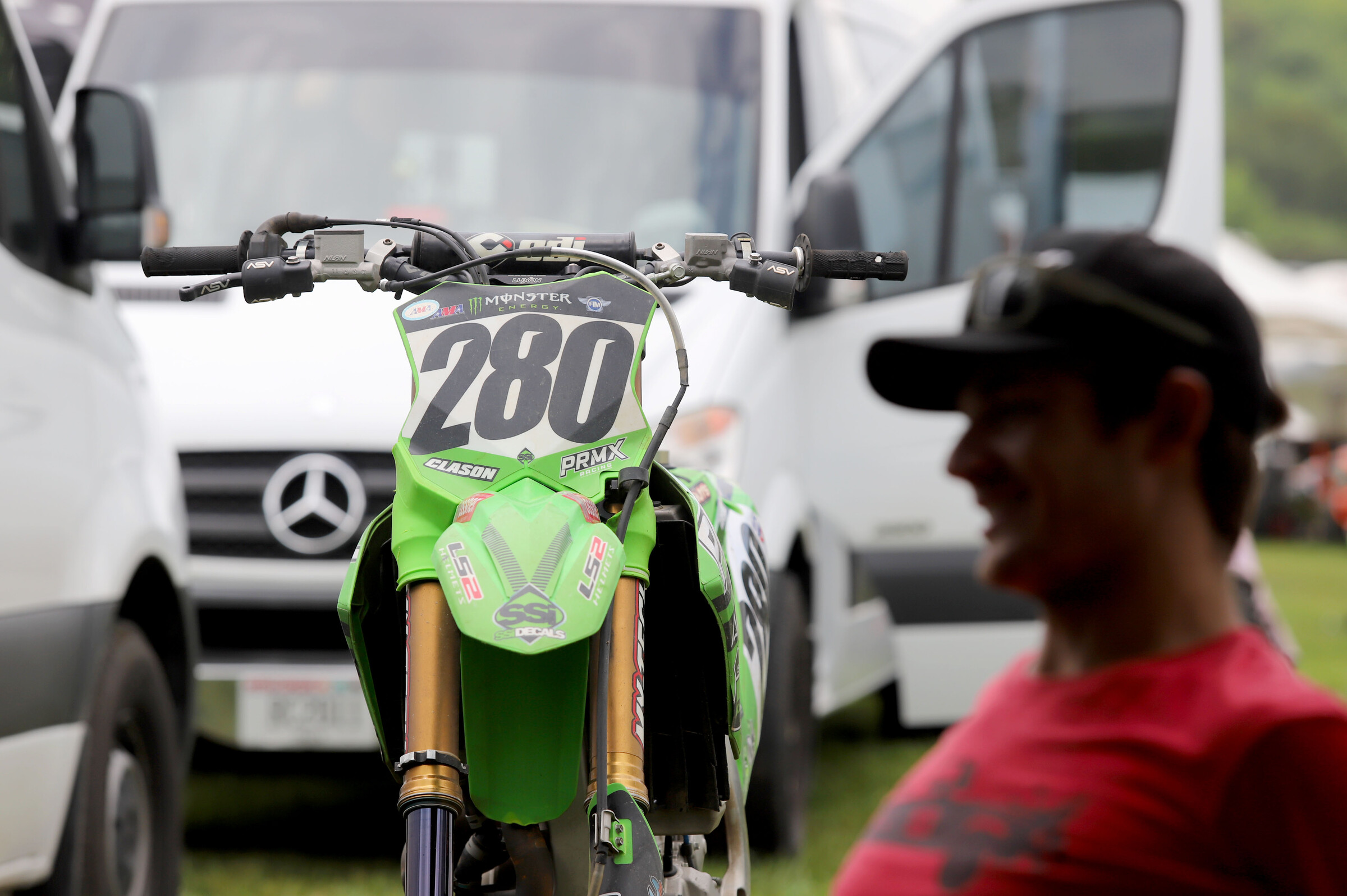 Cade Clason’s Kawasaki KX450.