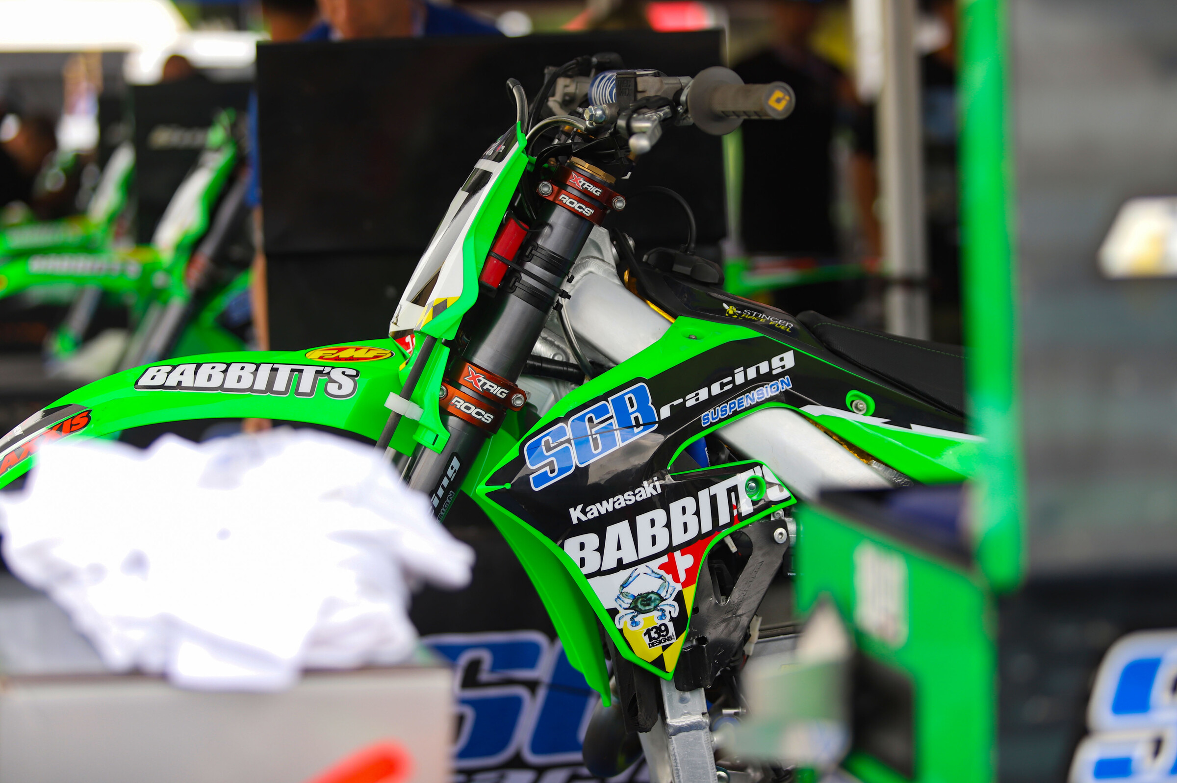 Justin Rodbell's Kawasaki KX450.