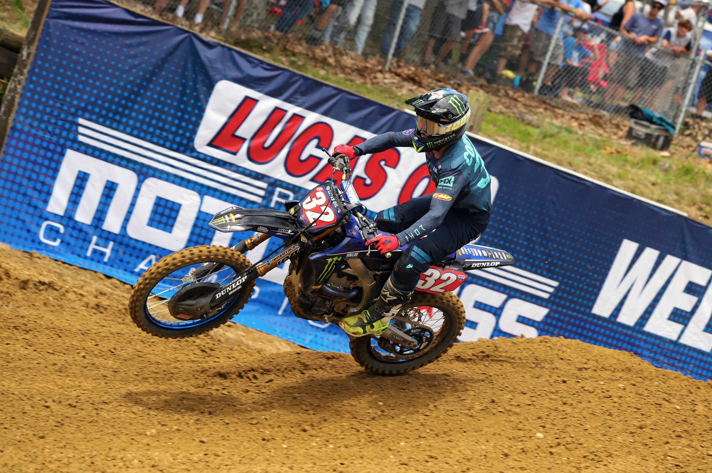 Once again, Cooper dominated qualifying and took a win in the first moto. But once again, he finished the second moto off the podium, giving up the overall win.