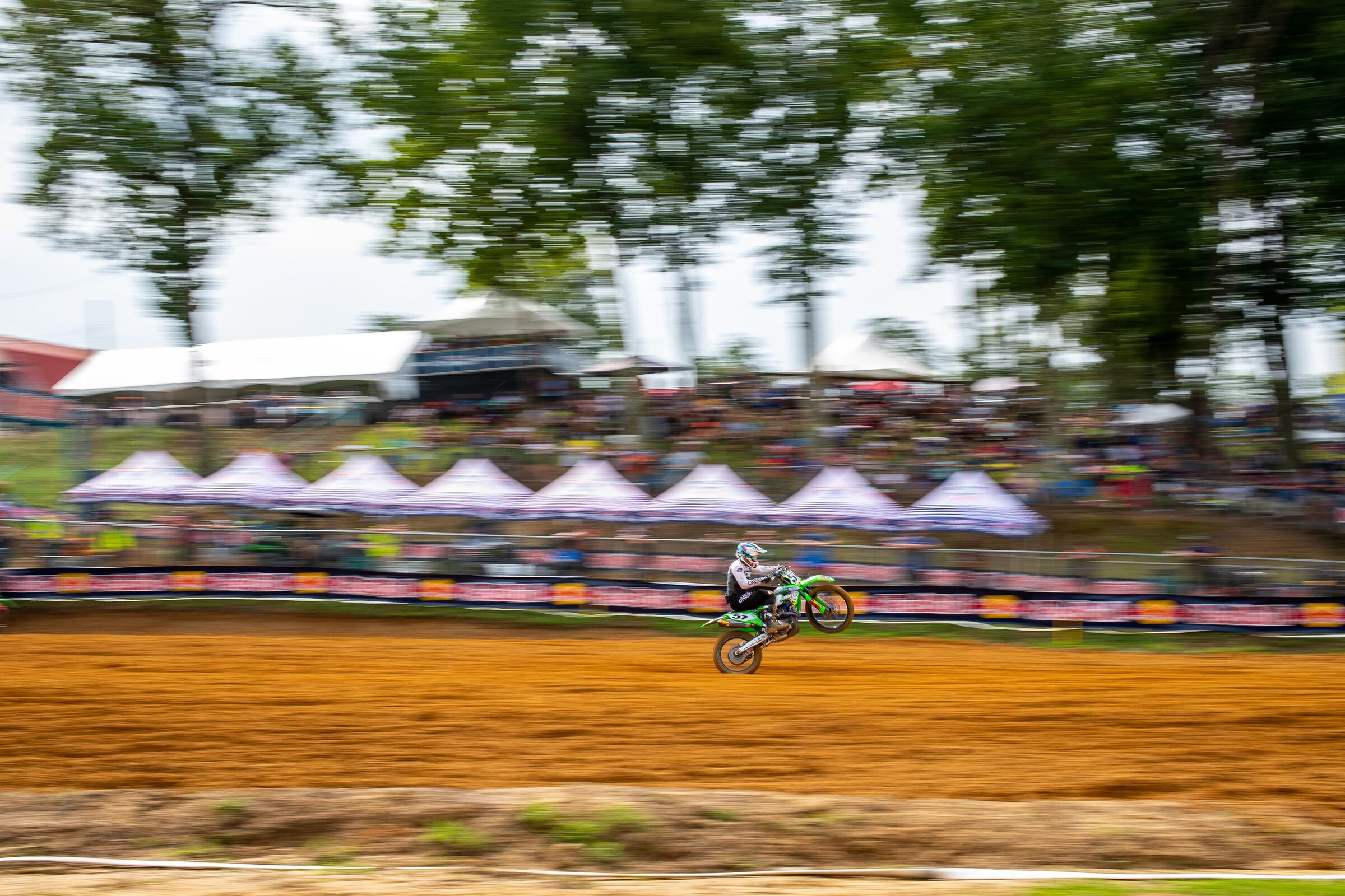 Justin Rodbell showing off for the hometown fans.