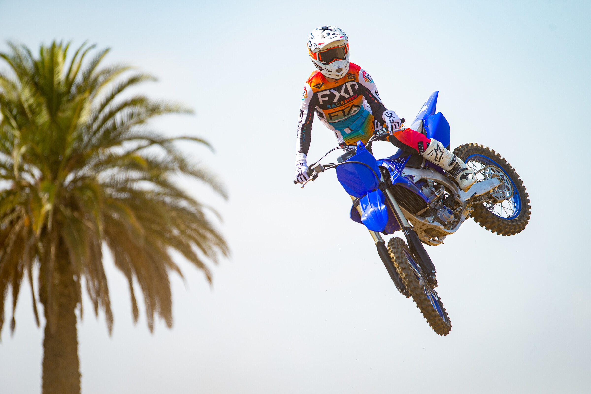 Aden Keefer on the 2022 Yamaha YZ250F.