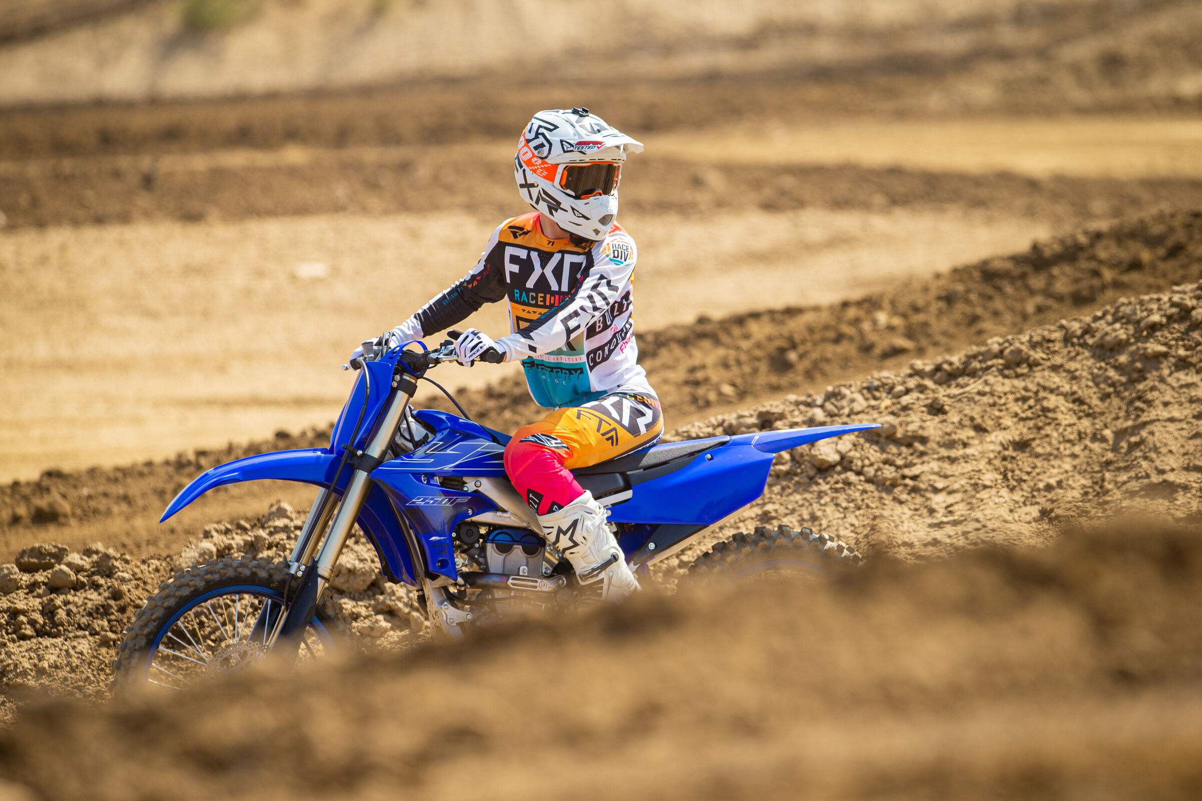 Aden Keefer on the 2022 Yamaha YZ250F.