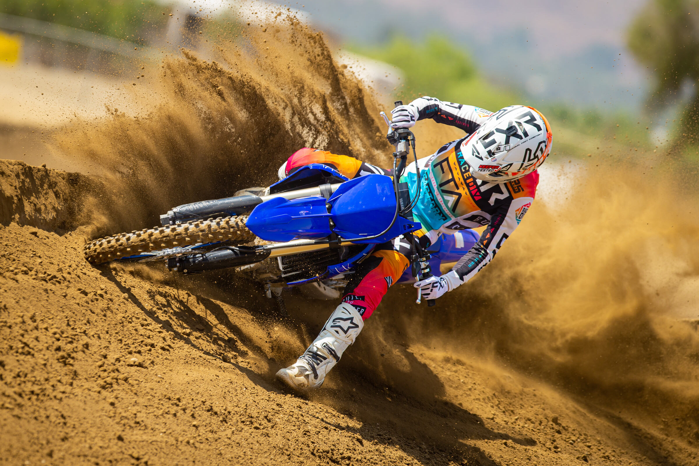 Aden Keefer on the 2022 Yamaha YZ250F.