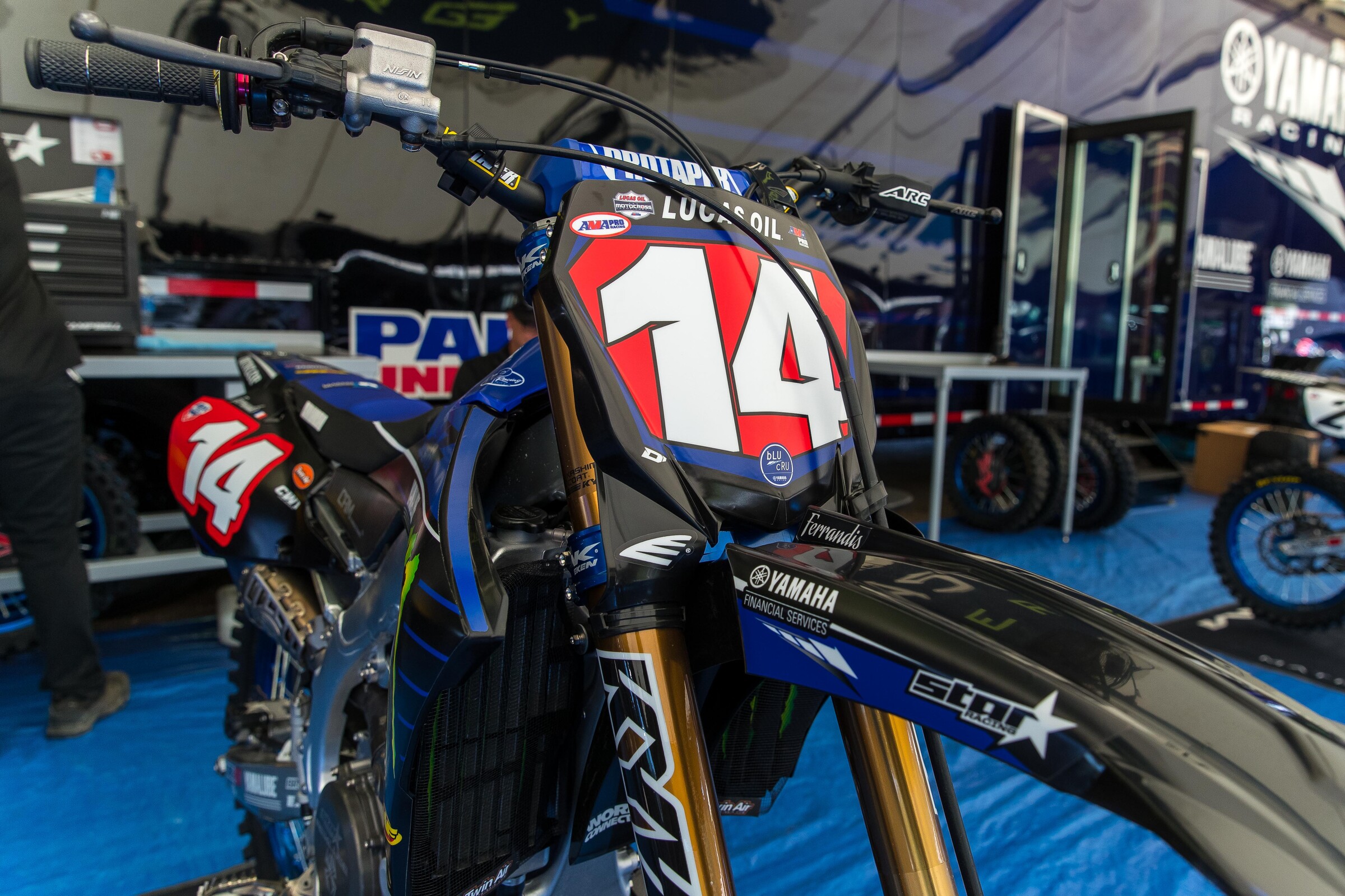 Dylan Ferrandis' Monster Energy/Star Yamaha Racing YZ450F.