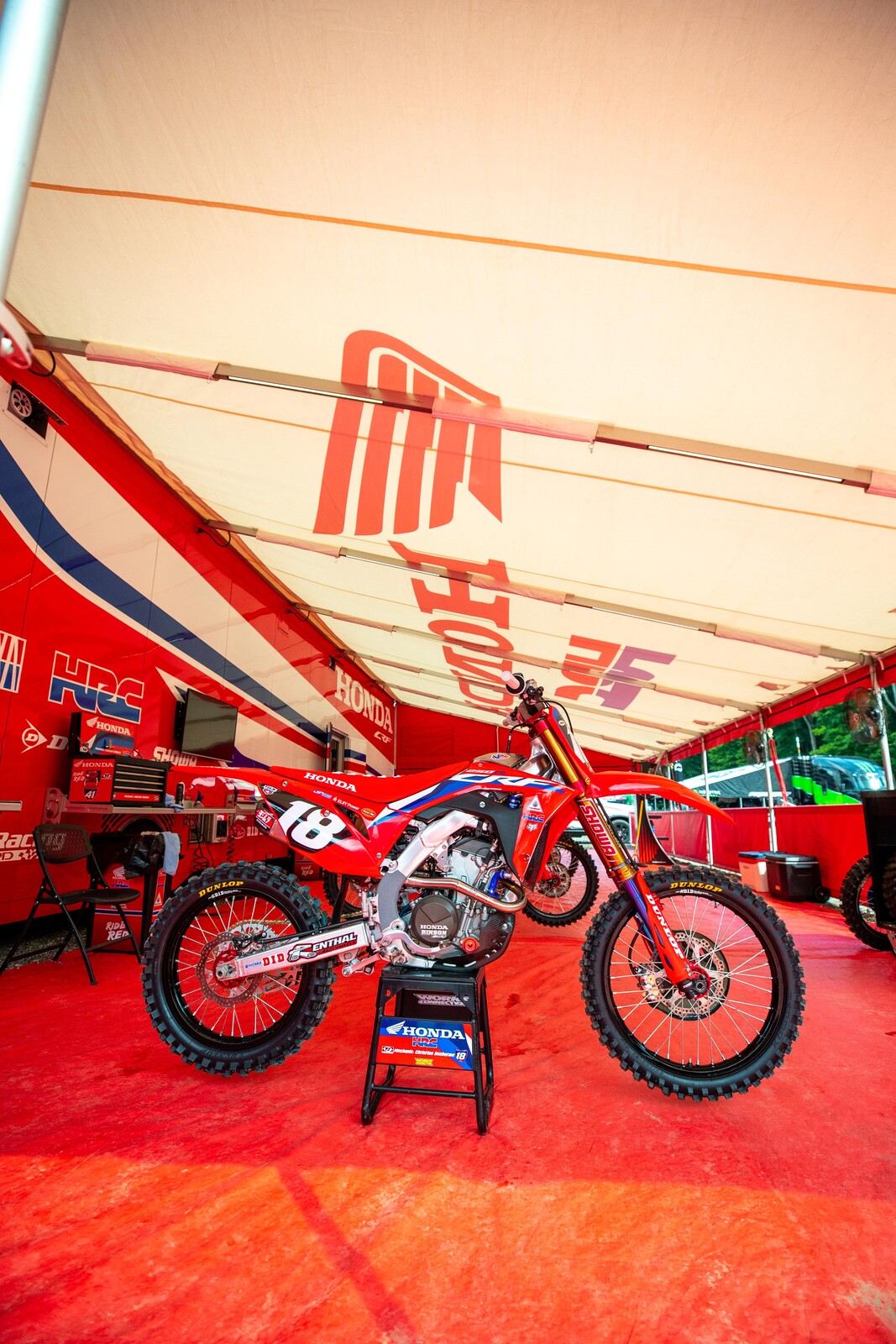 Jett Lawrence's Honda HRC CRF250R.