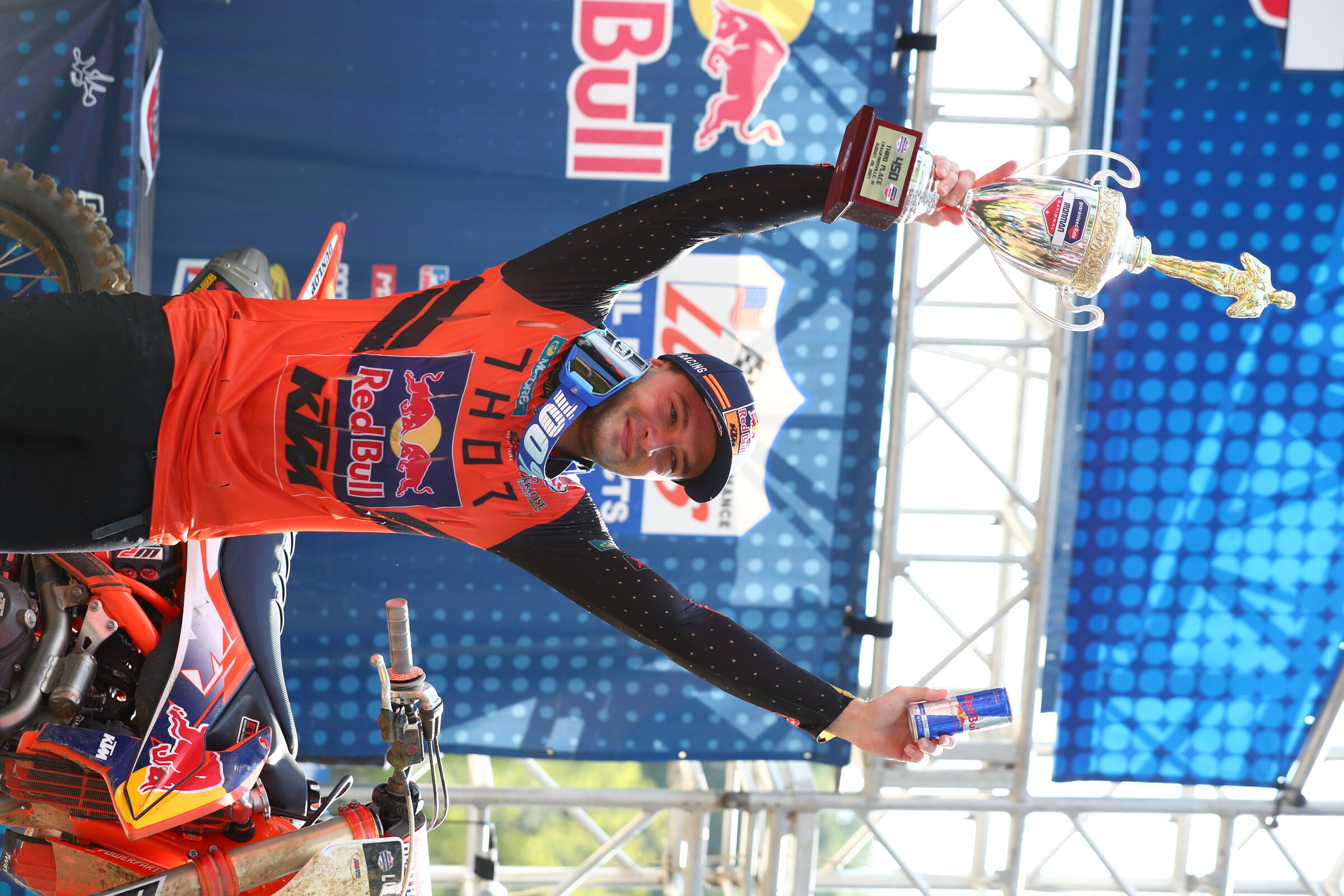 Cooper Webb had his best ride of the season, earning both his first moto podium of the season and his first overall podium of the season as well.