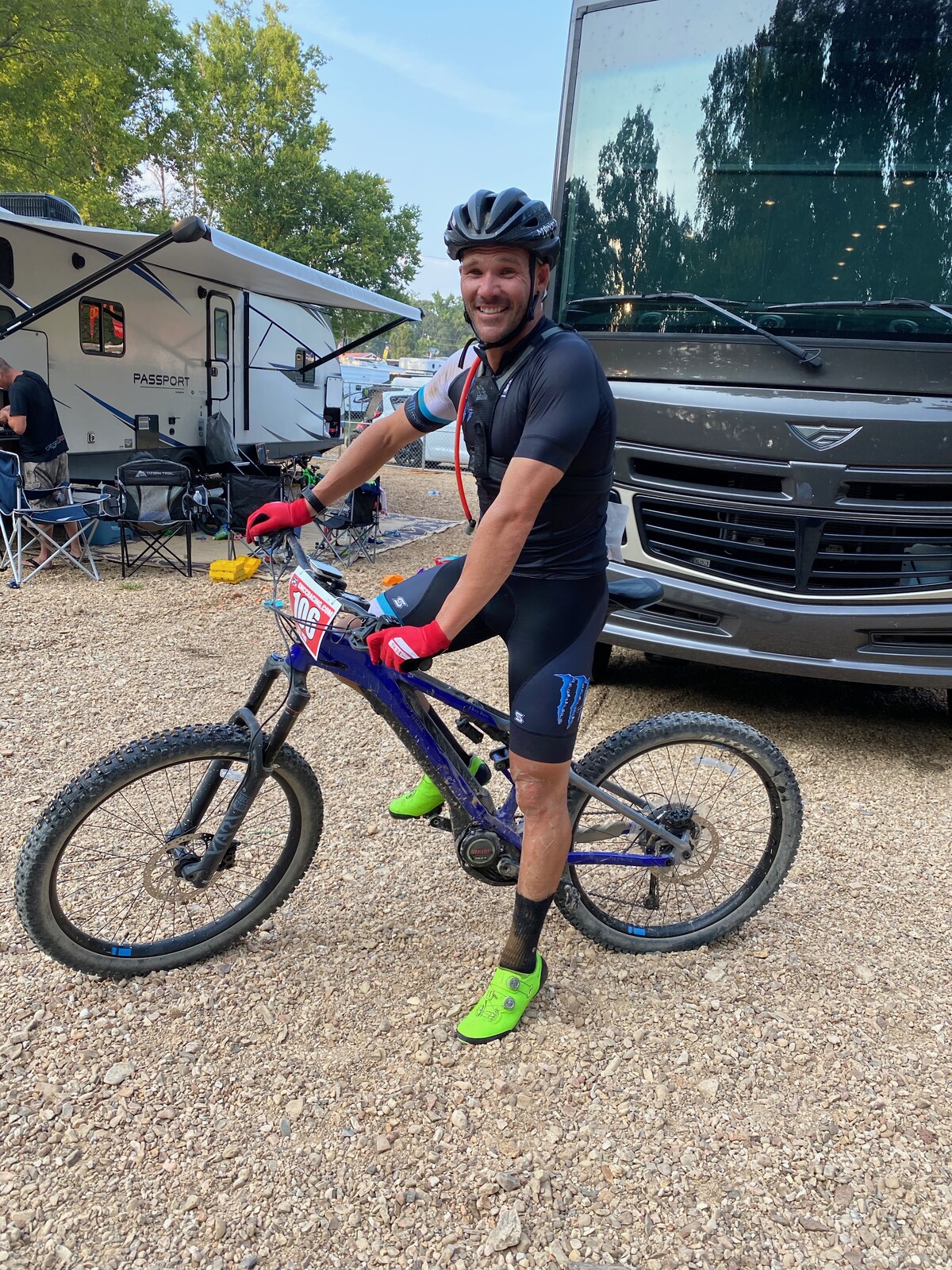 Gareth Swanepoel entered the Loretta’s eMTB event.