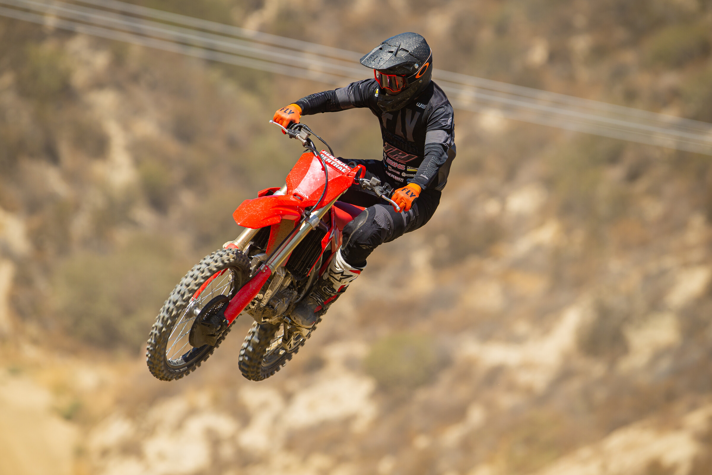 Kris Fagala on the 2022 Honda CRF450R.