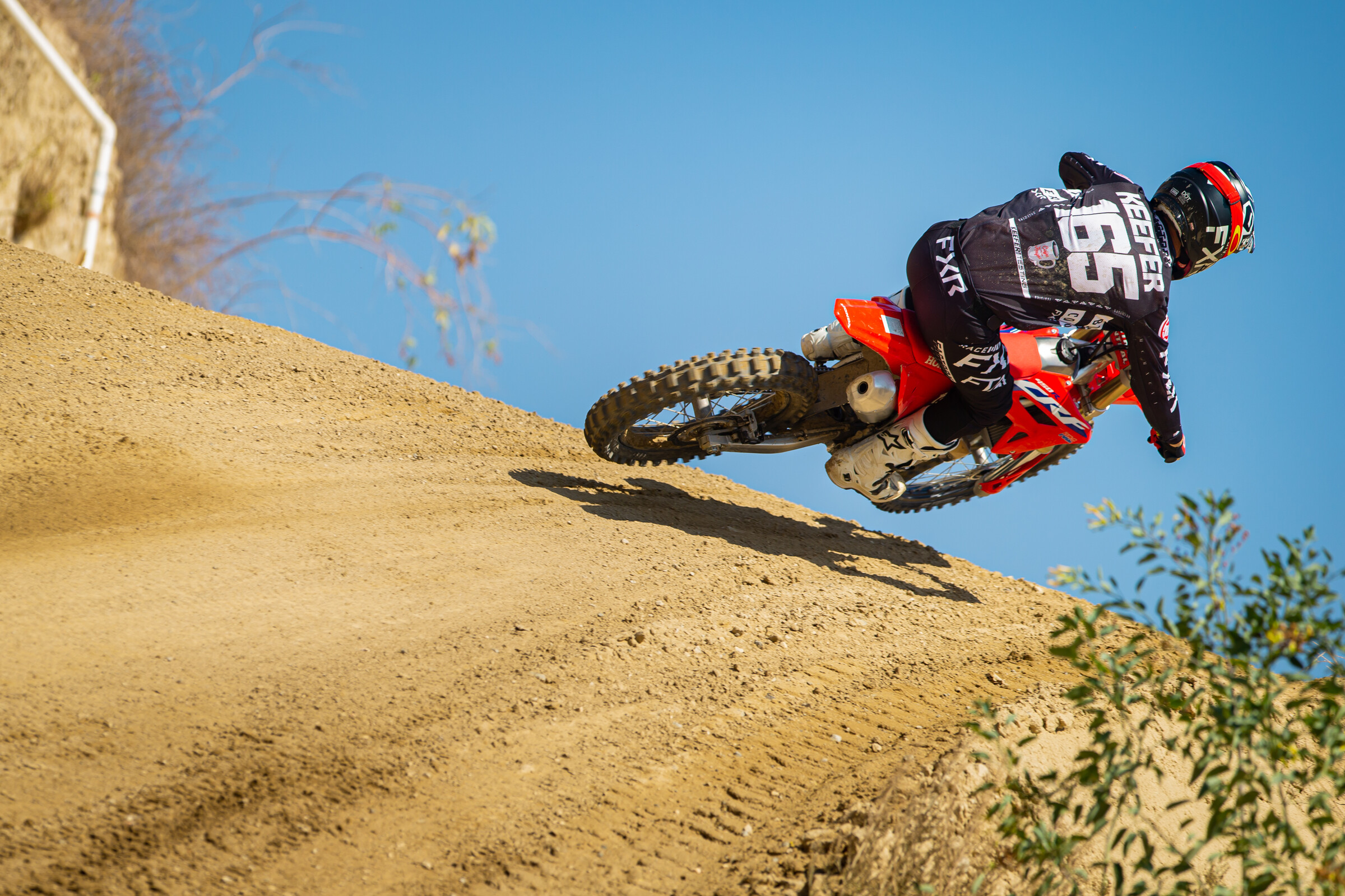 Kris Keefer on the 2022 Honda CRF450R.