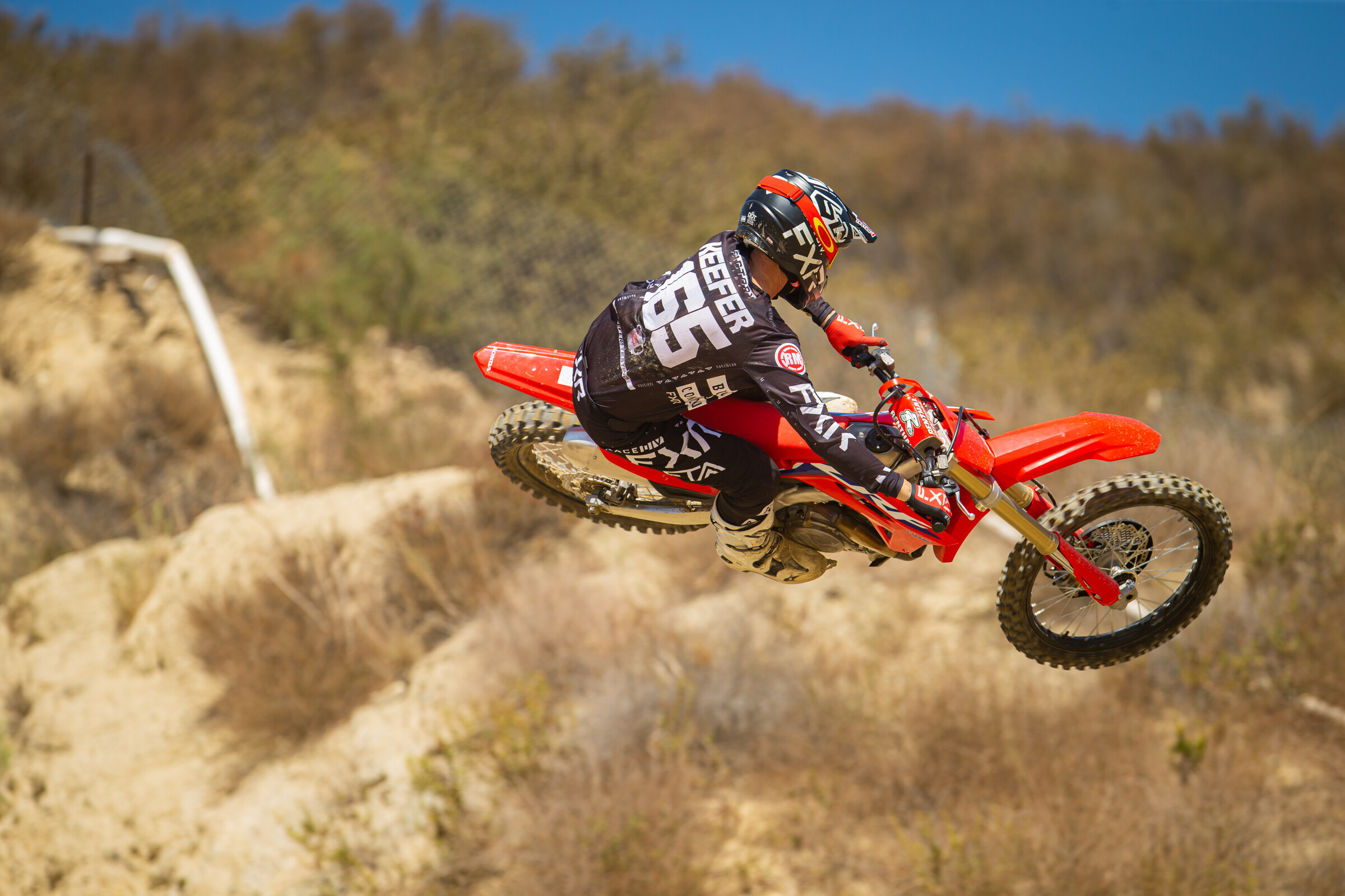 Kris Keefer on the 2022 Honda CRF450R.