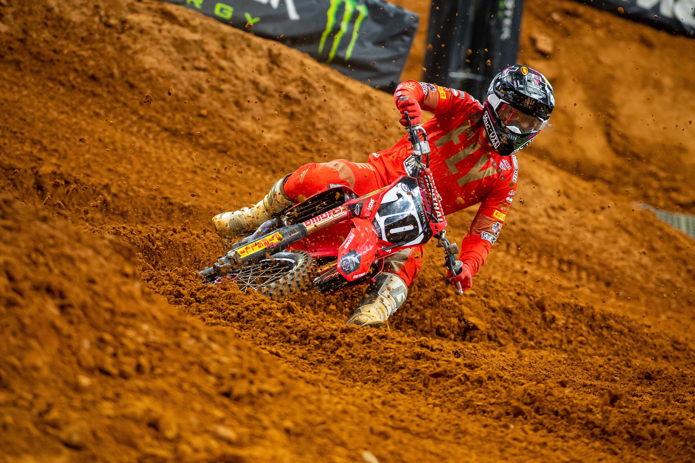 Justin Brayton was injured at the Arlington 2 Supercross back in March.