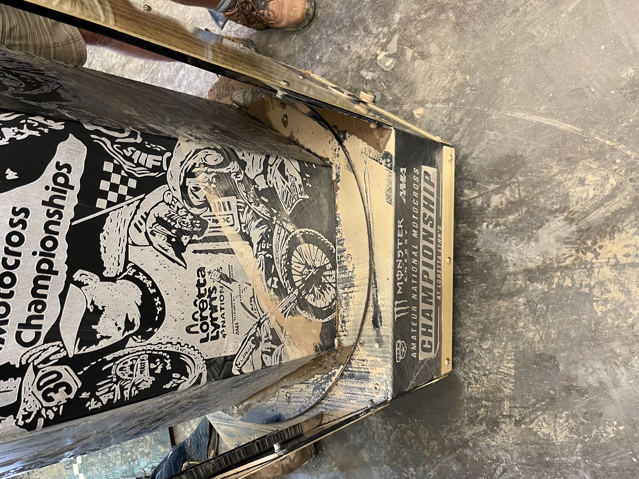 Loretta Lynn's trophy.