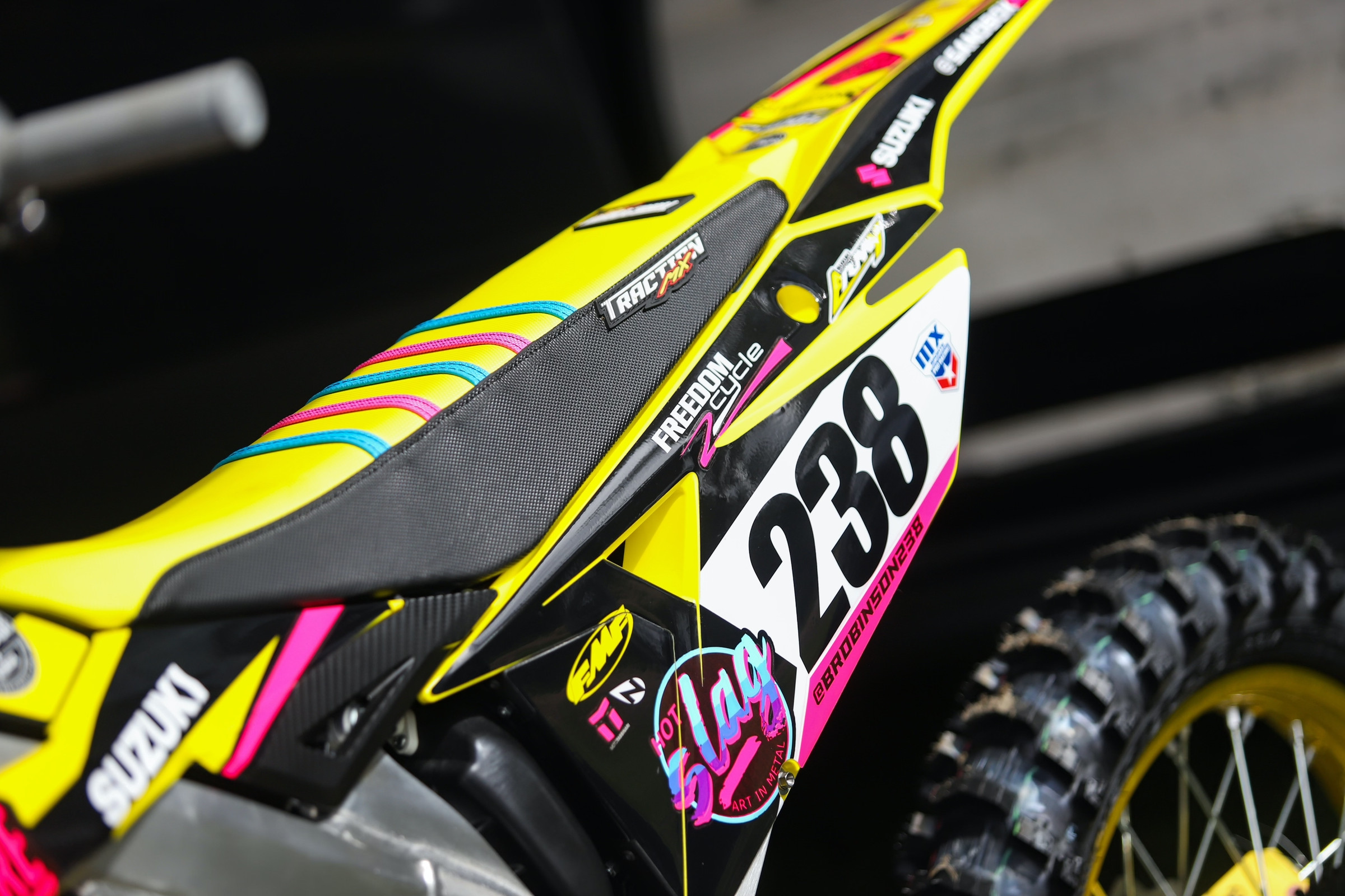 Motocross seats clearance