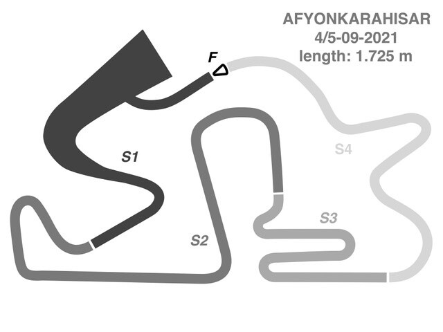 The Afyon Motor Sports Center in Afyon, Turkey, layout.