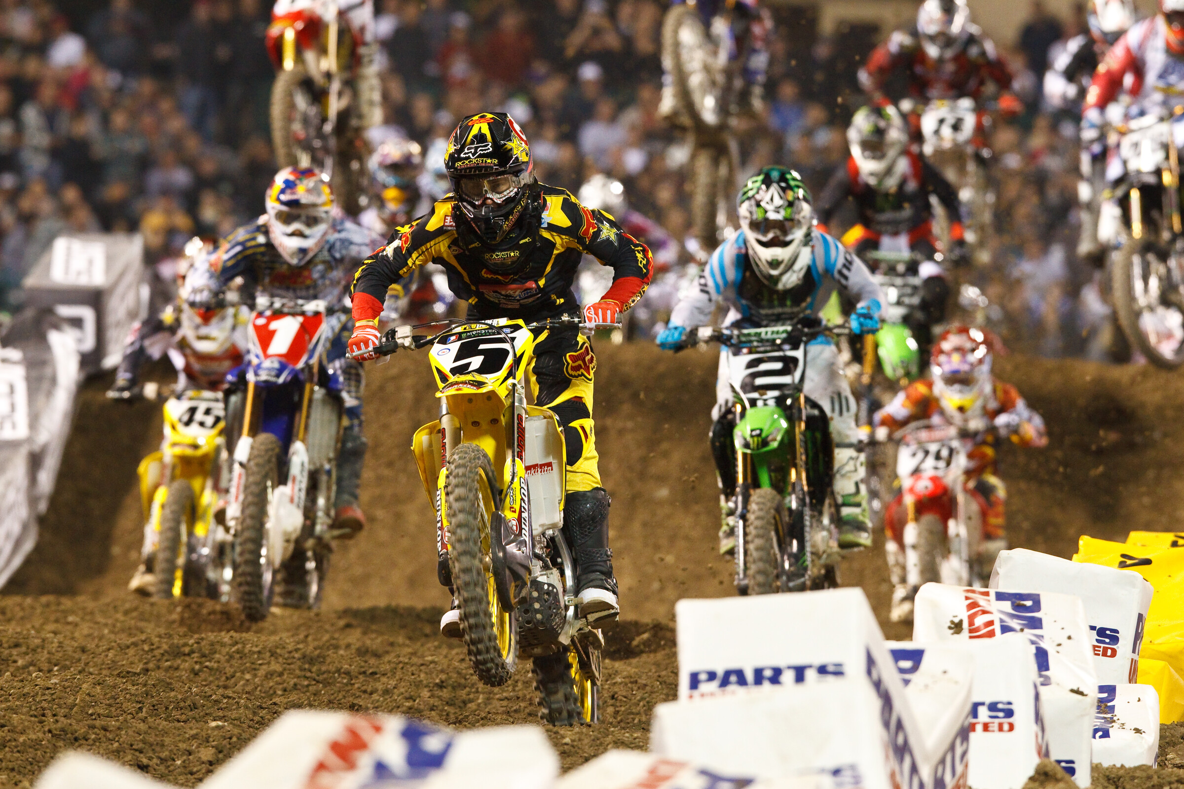 Ryan Dungey at the 2010 Anaheim 1 Supercross.