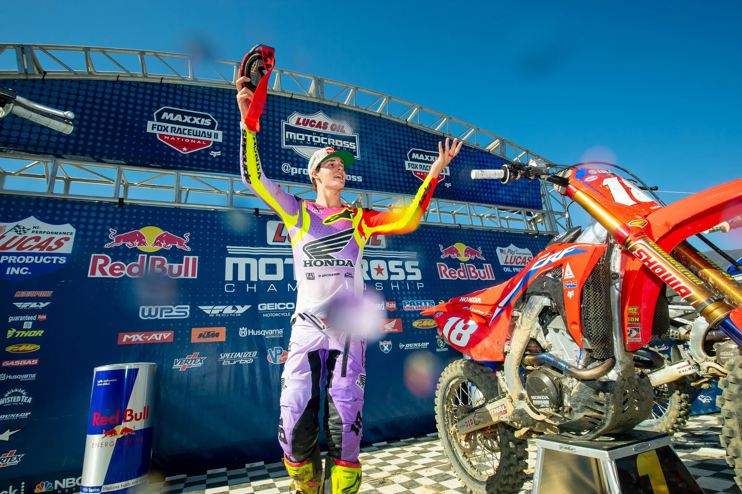 If Jett Lawrence claims the 250 title will he celebrate by eating donuts? Or by doing donuts on his CRF250R? Or both?!