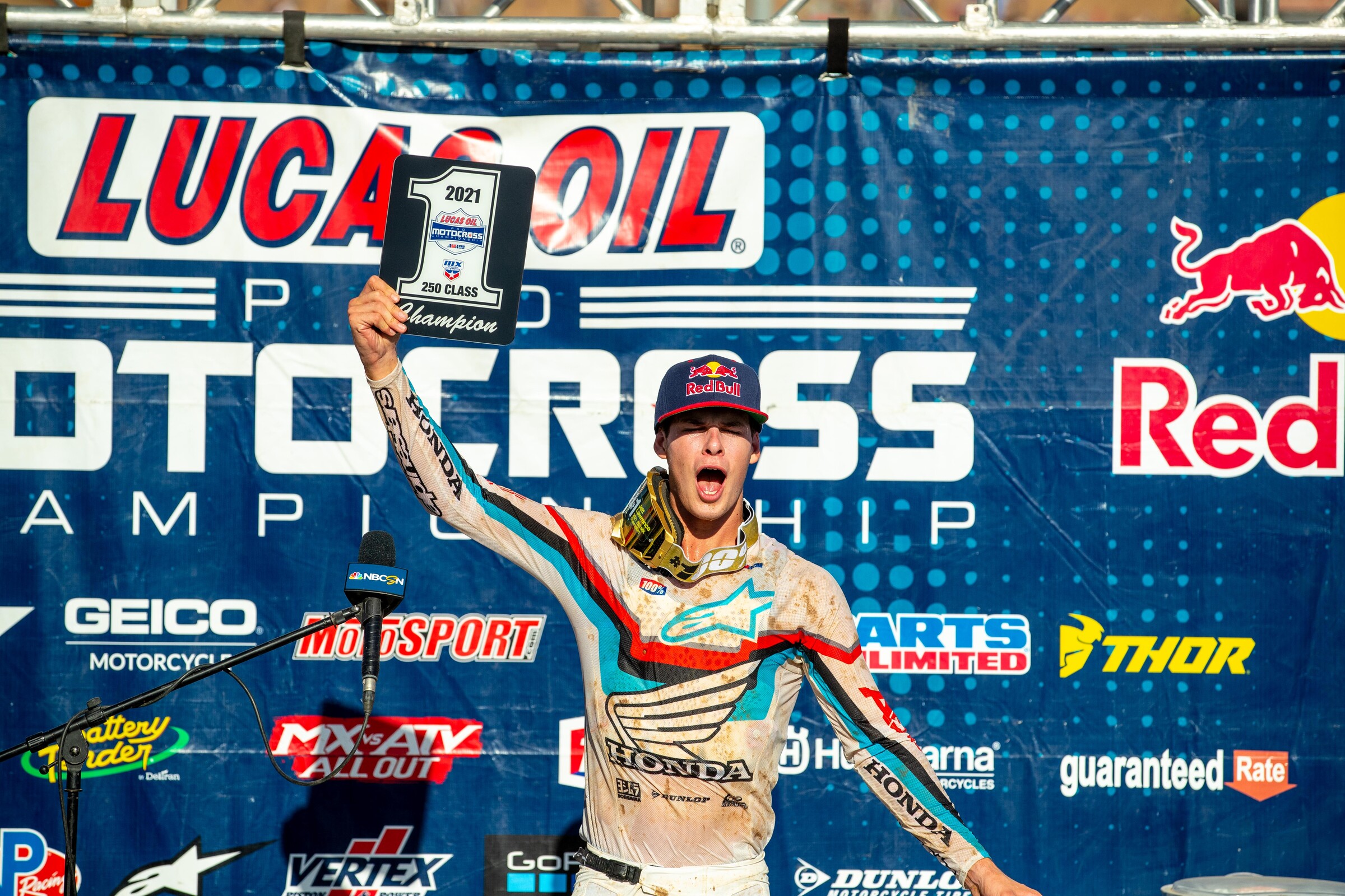 Jett Lawrence is your 2021 Lucas Oil Pro Motocross 250 Class Champion.