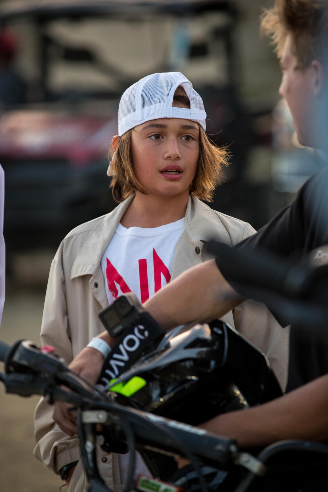 Humphrey hanging out at the Fox Raceway 1 National.