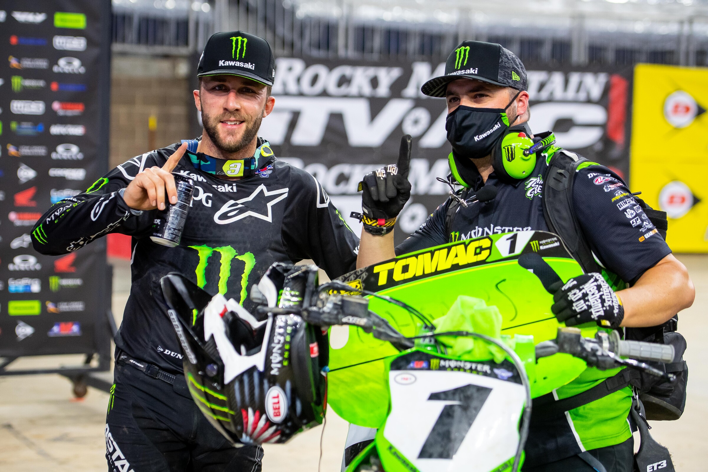Tomac and Kranz after the 2021 Houston 2 Supercrosss.