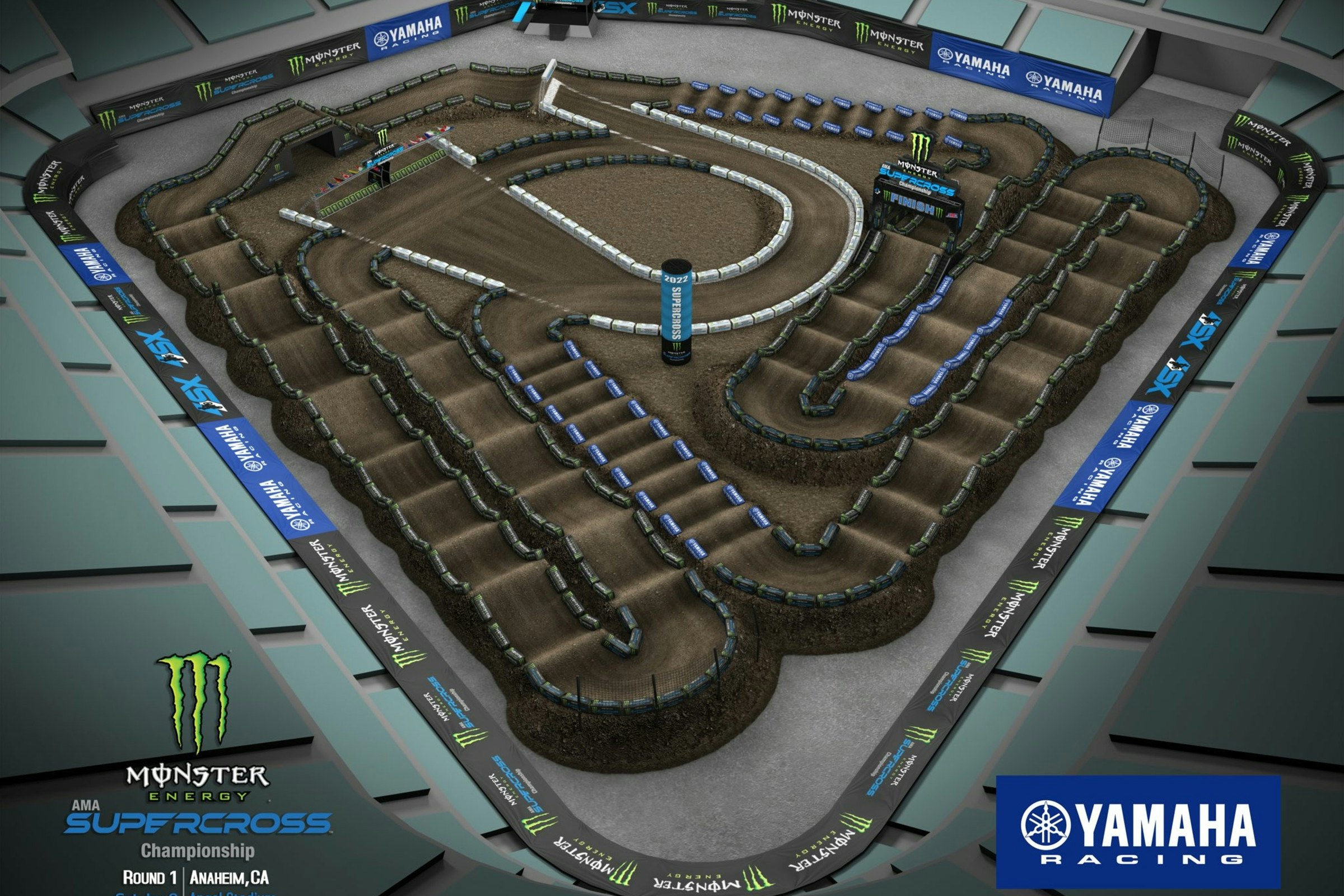 Track Maps! Layouts for 16 Rounds of 2022 SX
