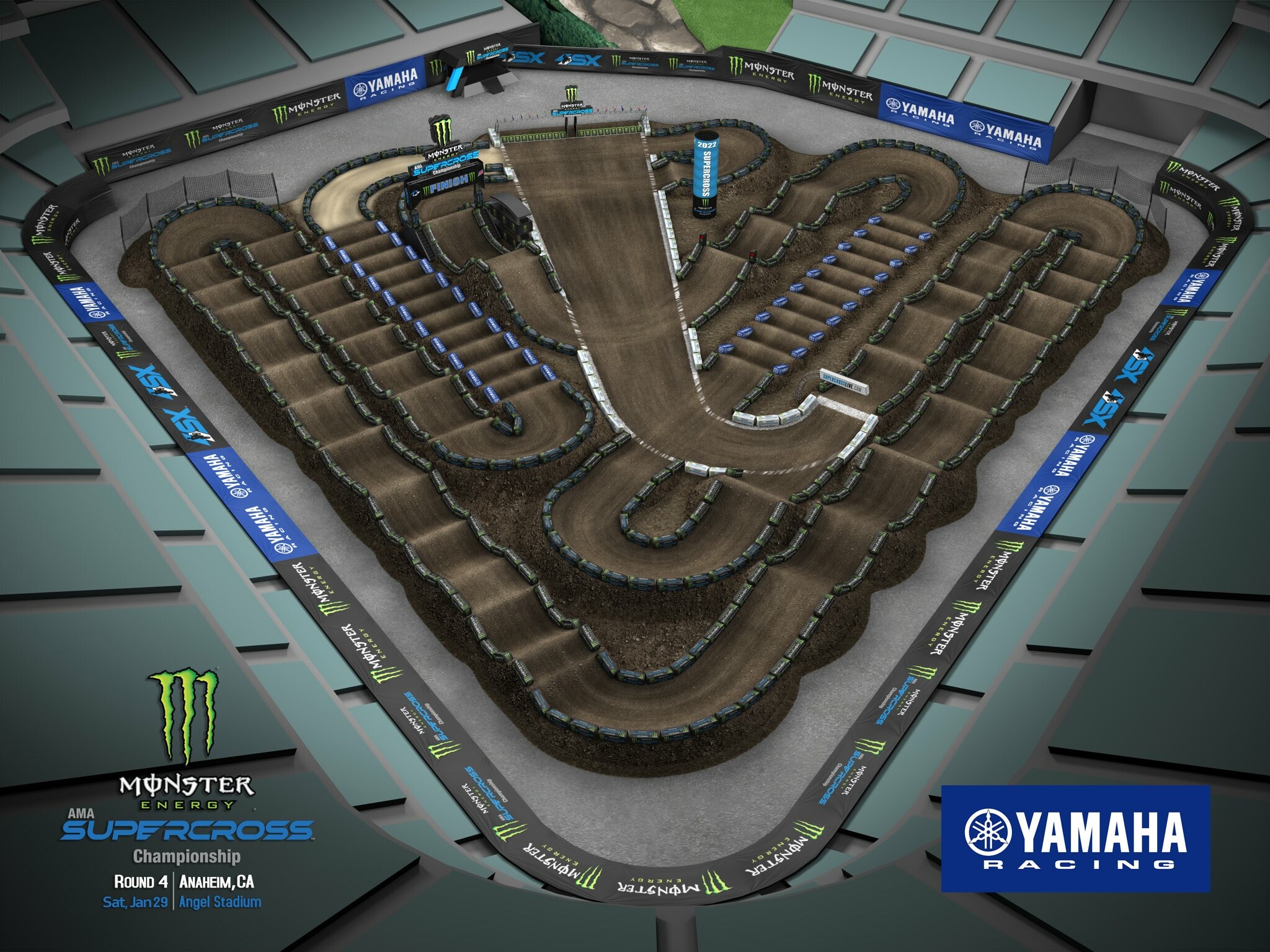 Track Maps! Layouts for 16 Rounds of 2022 SX Racer X