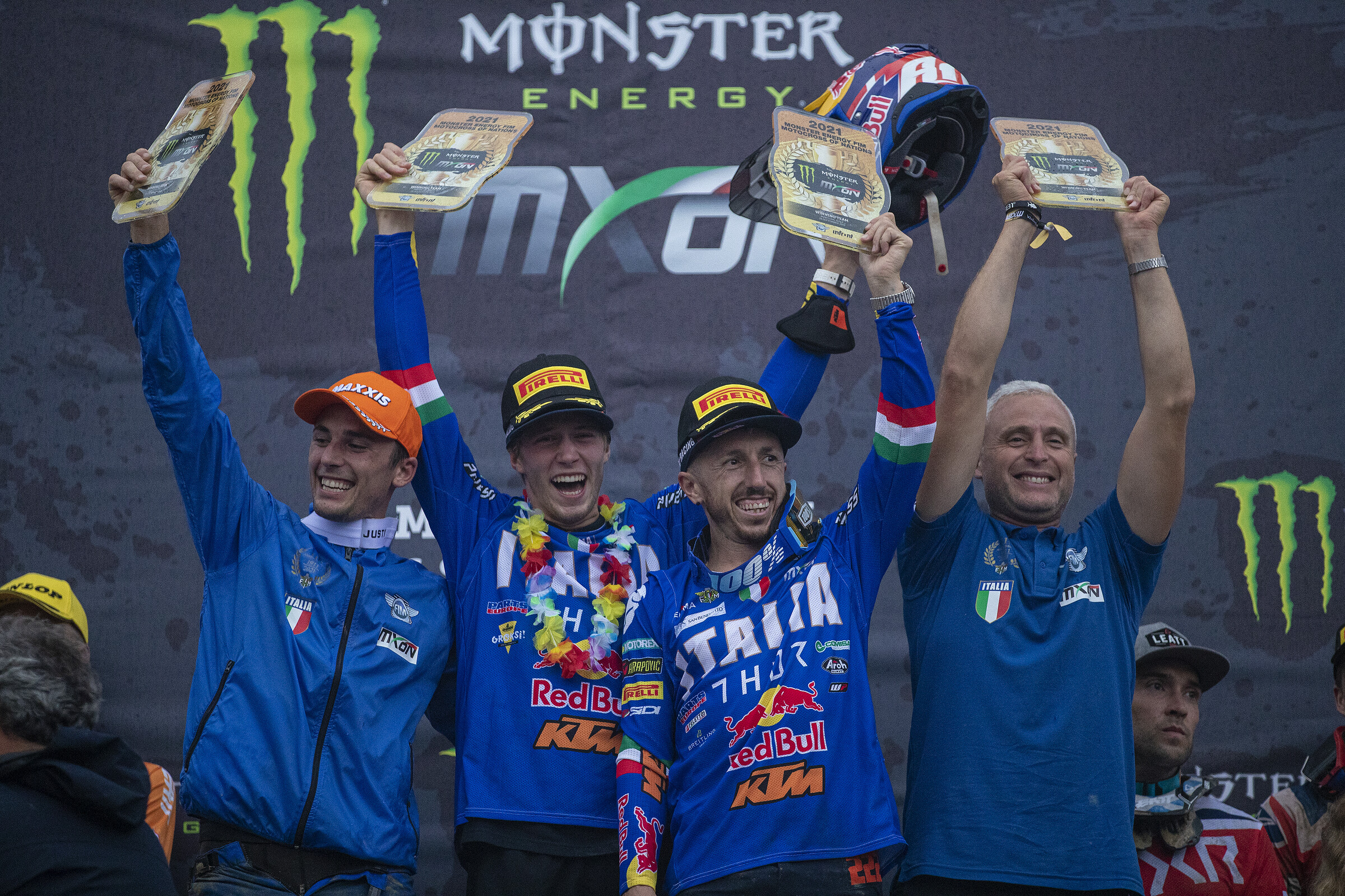 Italy, the 2021 Motocross of Nations champions.