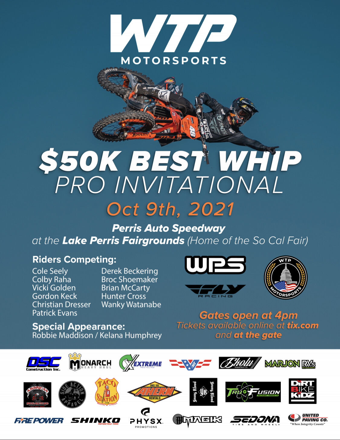 WTP Motorsports $50K Best Whip Pro Invitational
