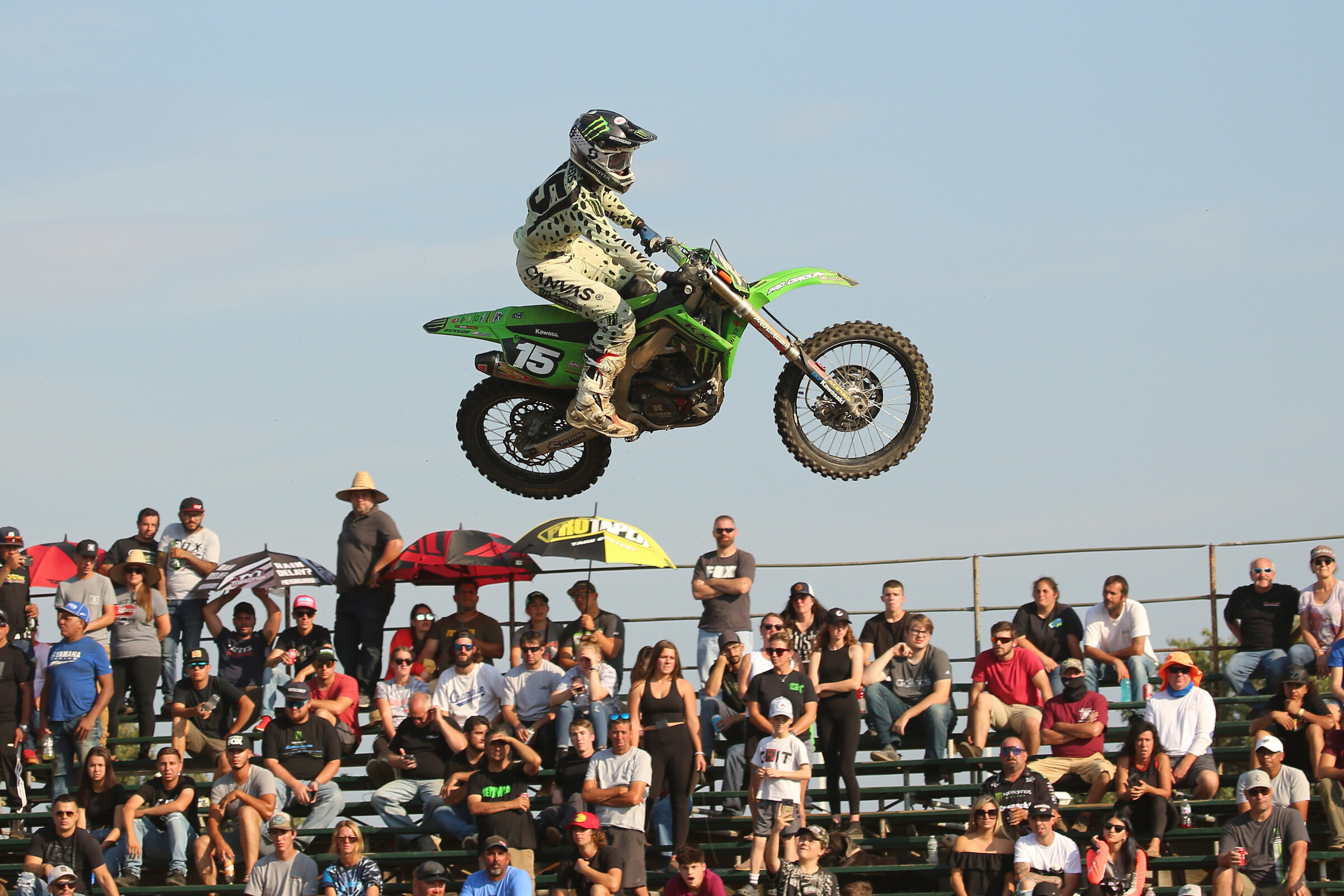 Team Green’s Gavin Towers was a multiple class winner at the Race of Champions. He won the 250 “B” class overall and Ironman Classic moto.