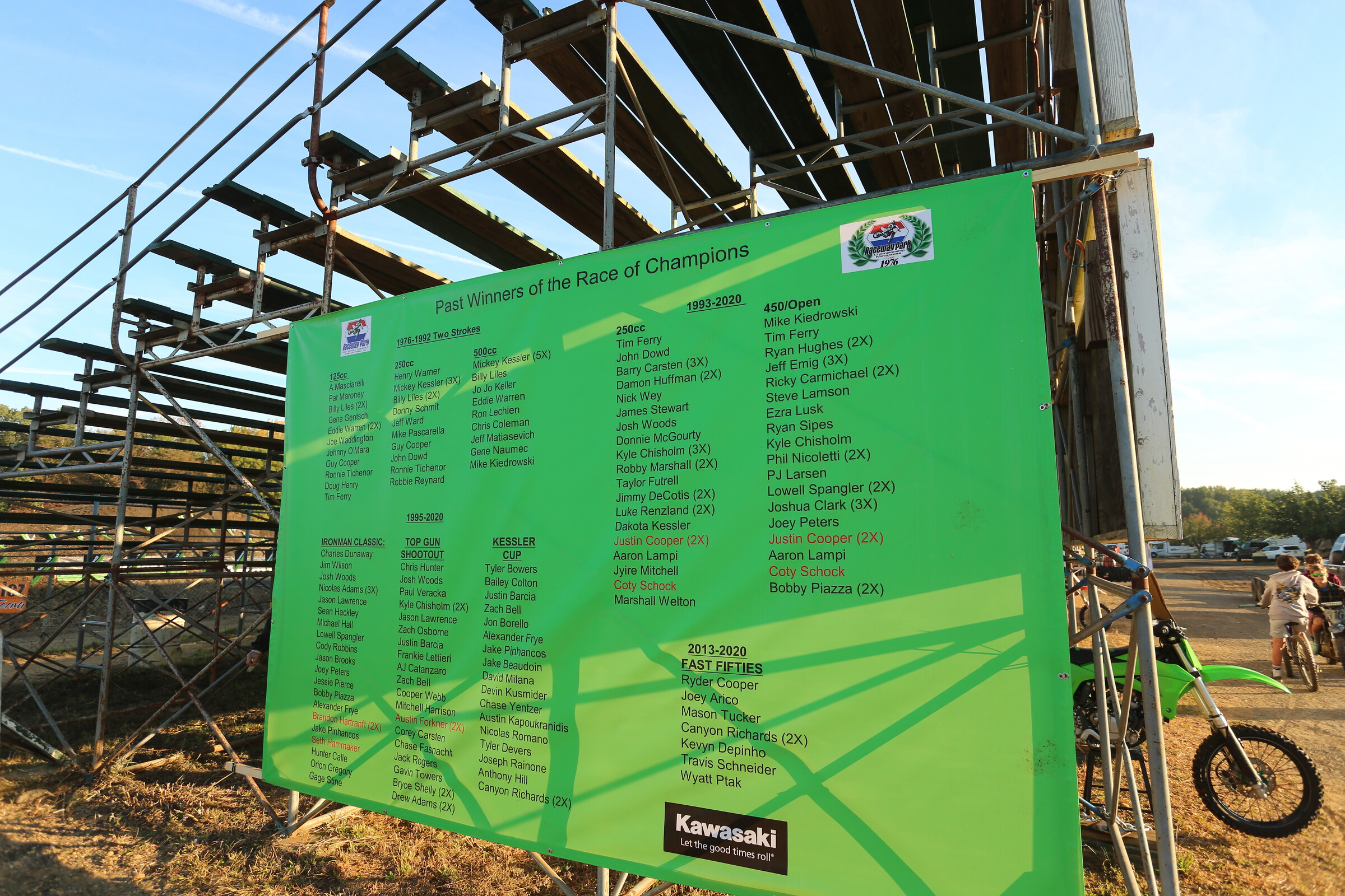 There is quite a bit of history and some big names on that banner.