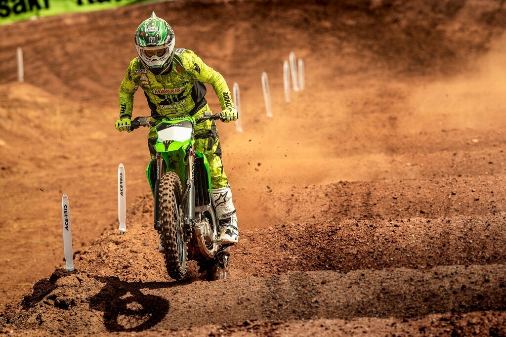 Jeremy McGrath on the 2022 Kawasaki KX450SR.
