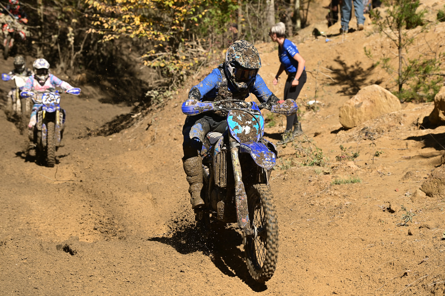 Becca Sheets (BABS Racing Yamaha) earned the WXC class win over Rachael Archer (AmPro Yamaha) and heads into Ironman with a seven point lead.