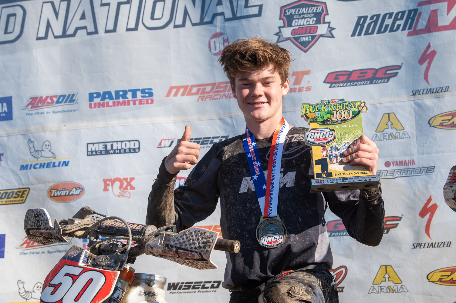 Cole Forbes earned his 10th youth overall win of the season at the AMSOIL Buckwheat 100.