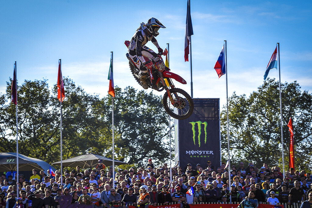Tim Gajser finished third, costing him the MXGP points lead.