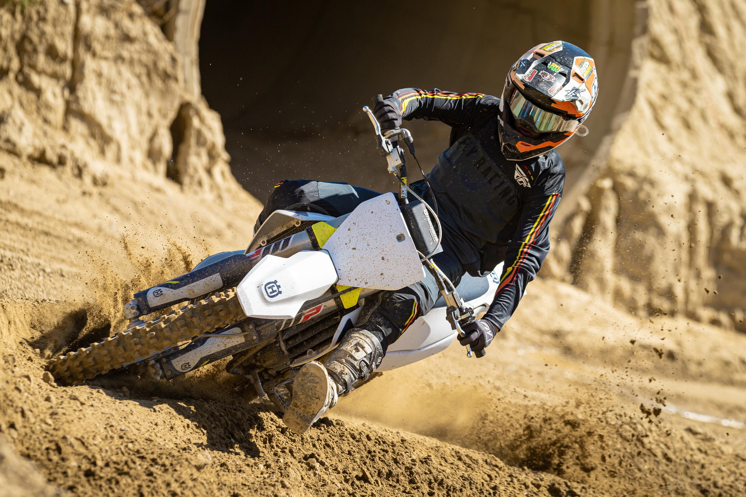 Leum Oehlhof on the 2022 Husqvarna TC 125.