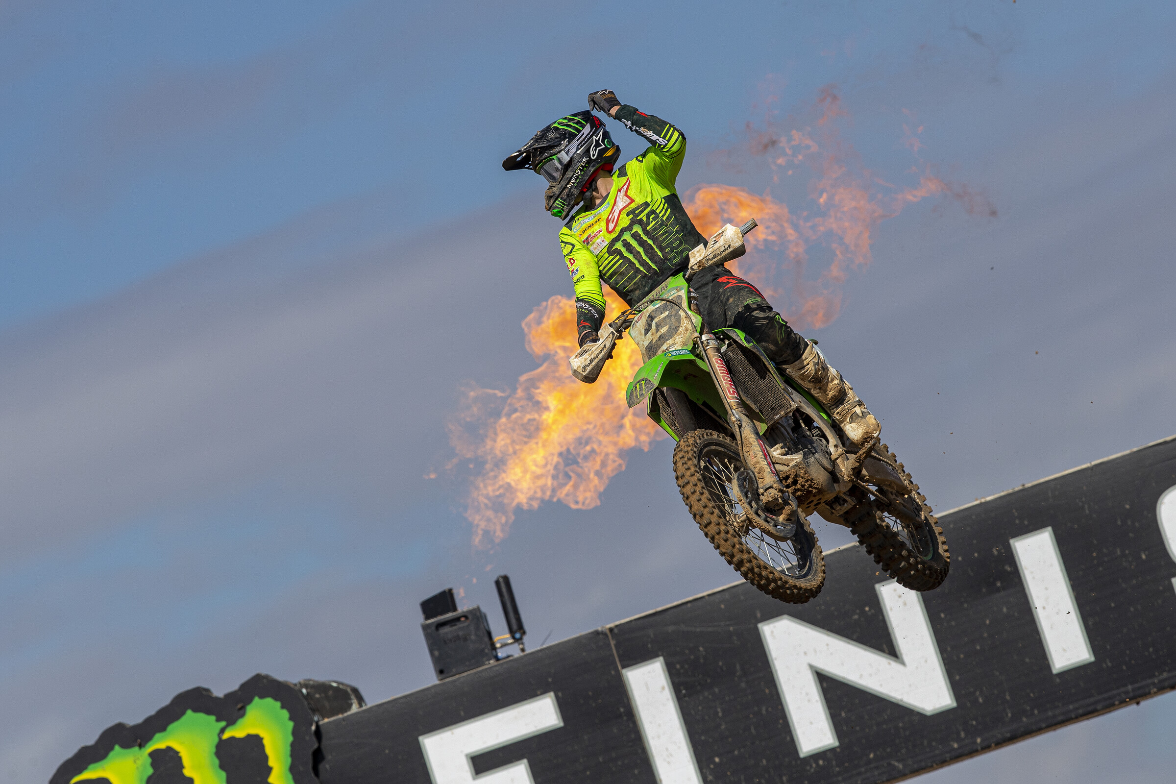 Romain Febvre took the victory in race one at the MXGP of Spain.