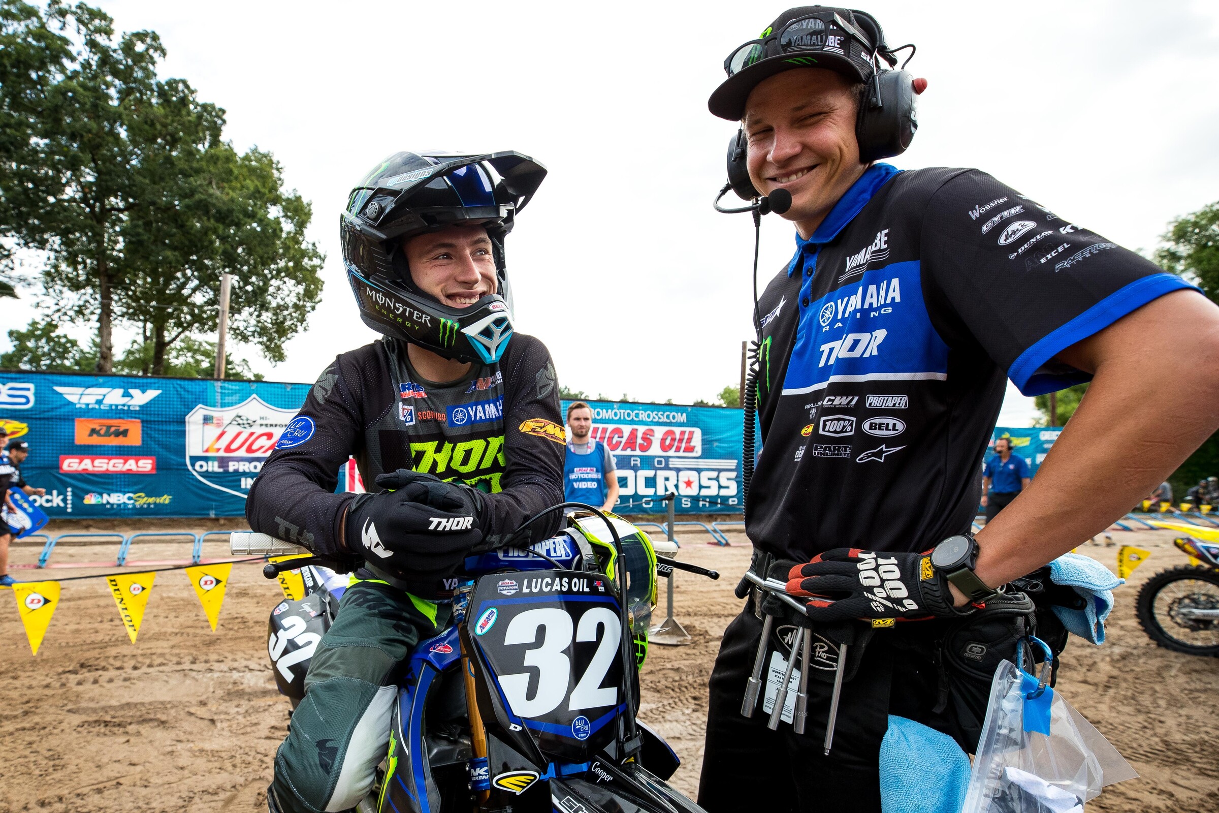 Justin Cooper and Josh Ellingson at the 2021 Southwick National.