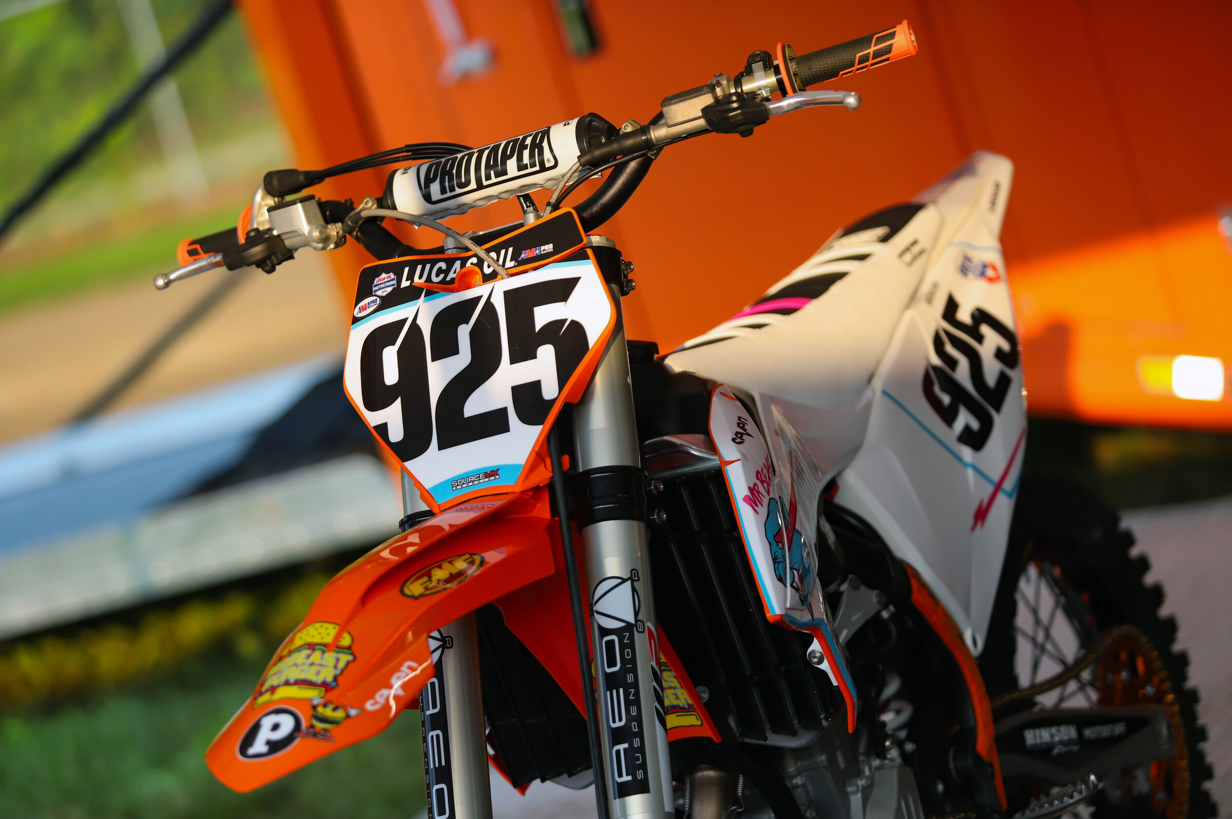 Jonah Geistler's KTM 250 SX-F on the morning of the RedBud National.