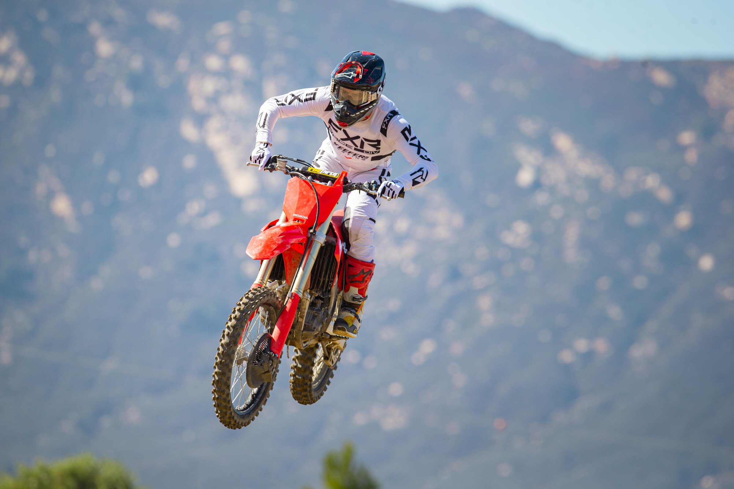 Michael Allen in action on the 2022 Honda CRF250R.